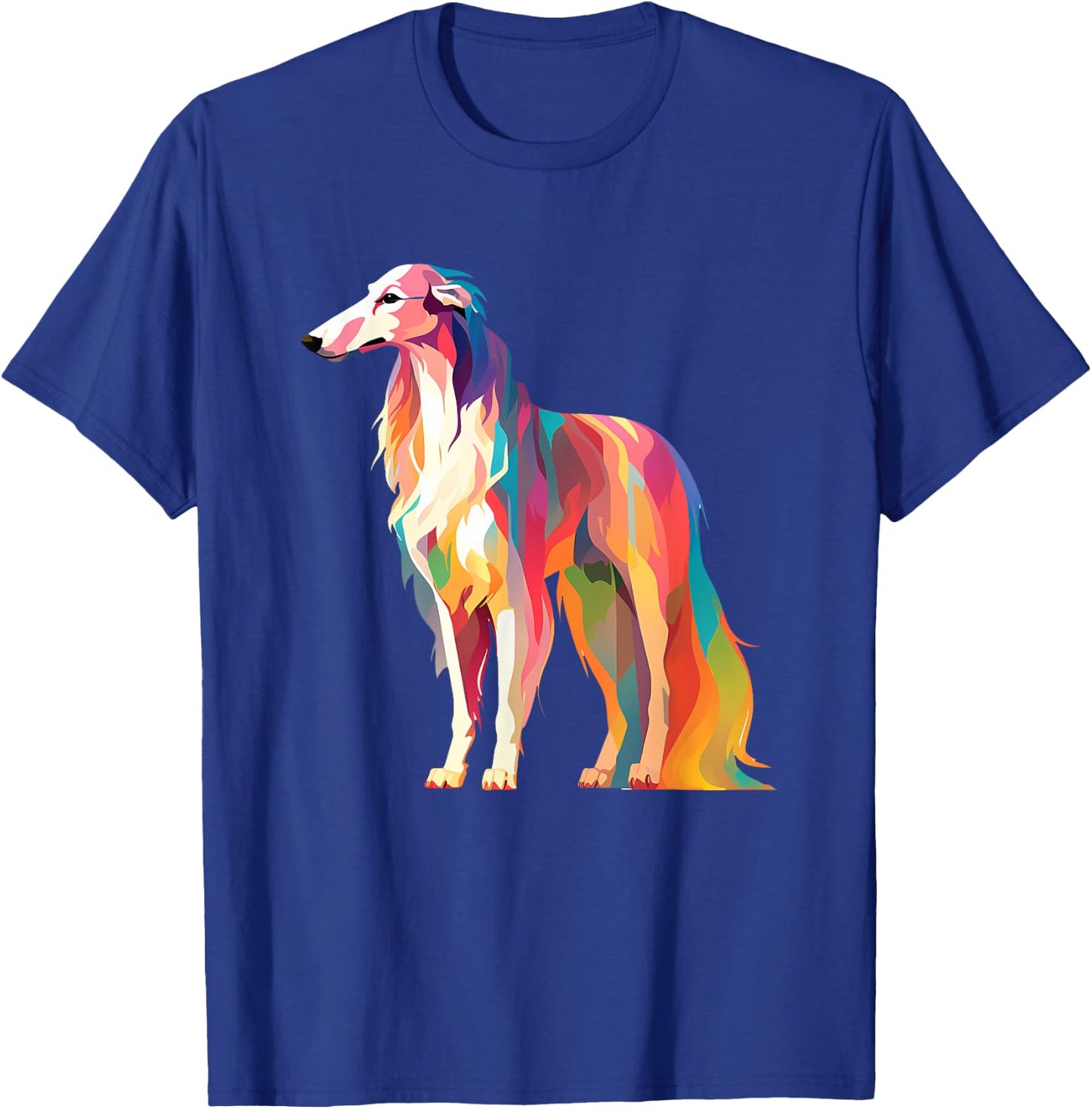 Colorful Pop Art Borzoi T-Shirt - T-Shirt | Royal