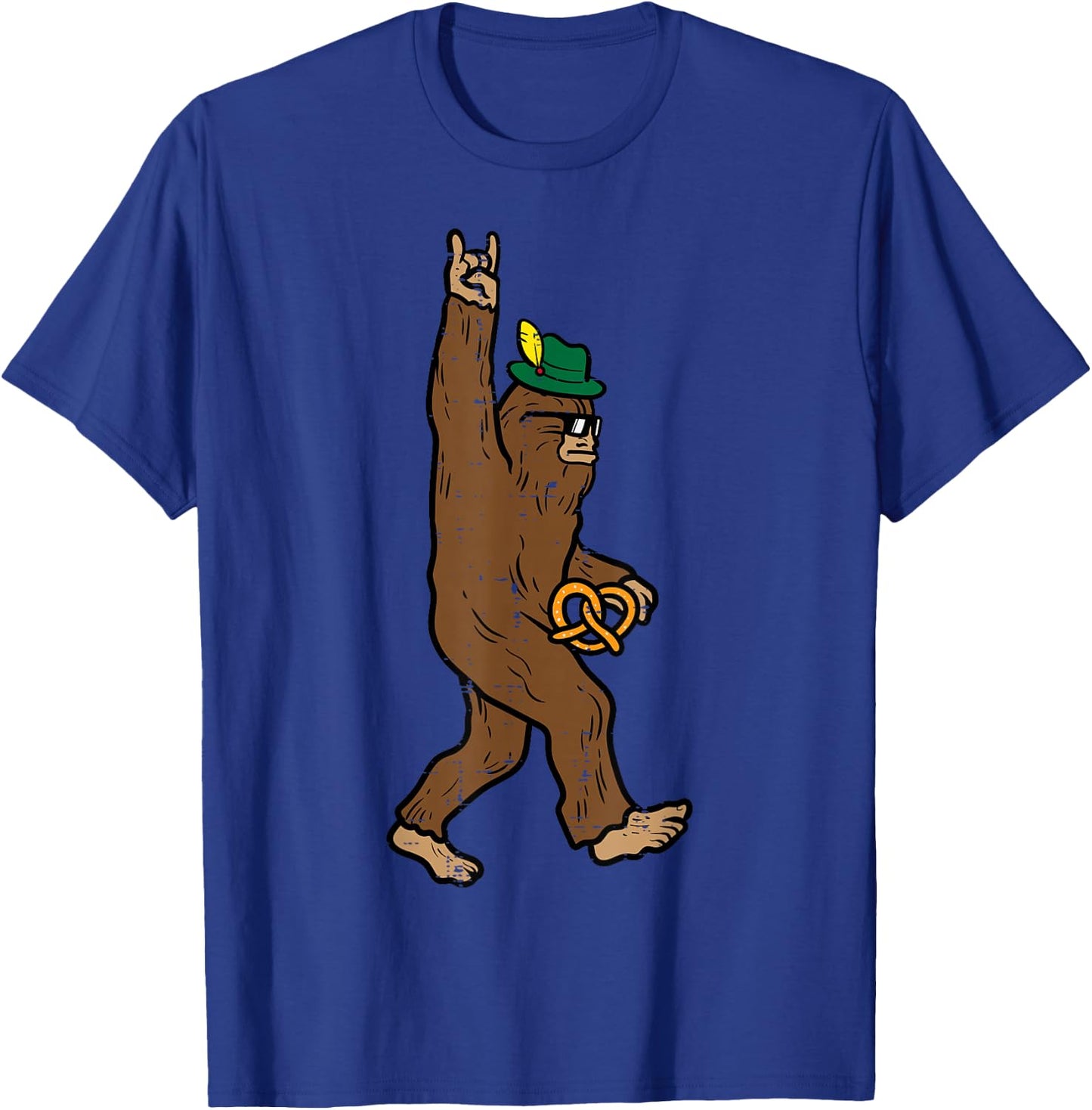 Oktoberfest Bigfoot Sasquatch Rock Rocker German Men Boy Kid T-Shirt - T-Shirt | Royal
