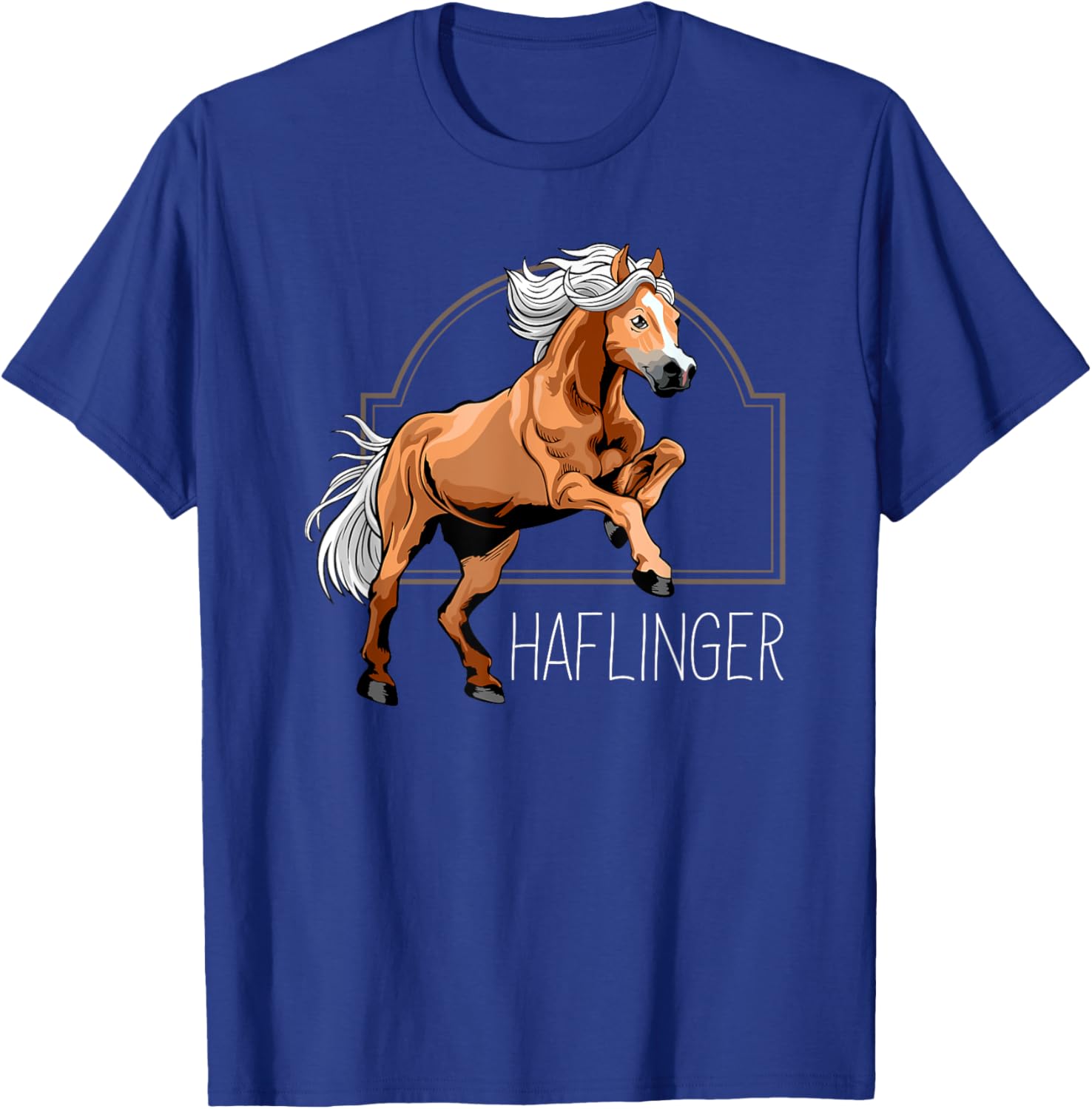 Haflinger Rider Horse Pony Riding T-Shirt - T-Shirt | Royal