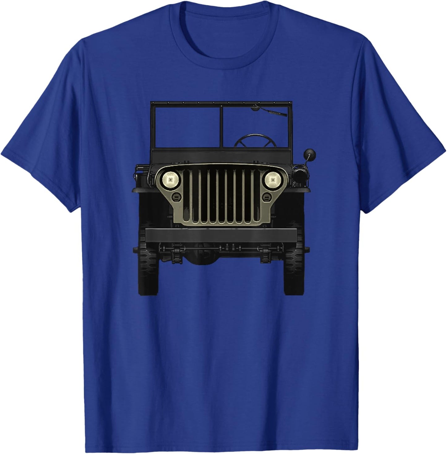 Willys MB Vintage Off Road Classic Vehicle WW2 T-Shirt - T-Shirt | Royal