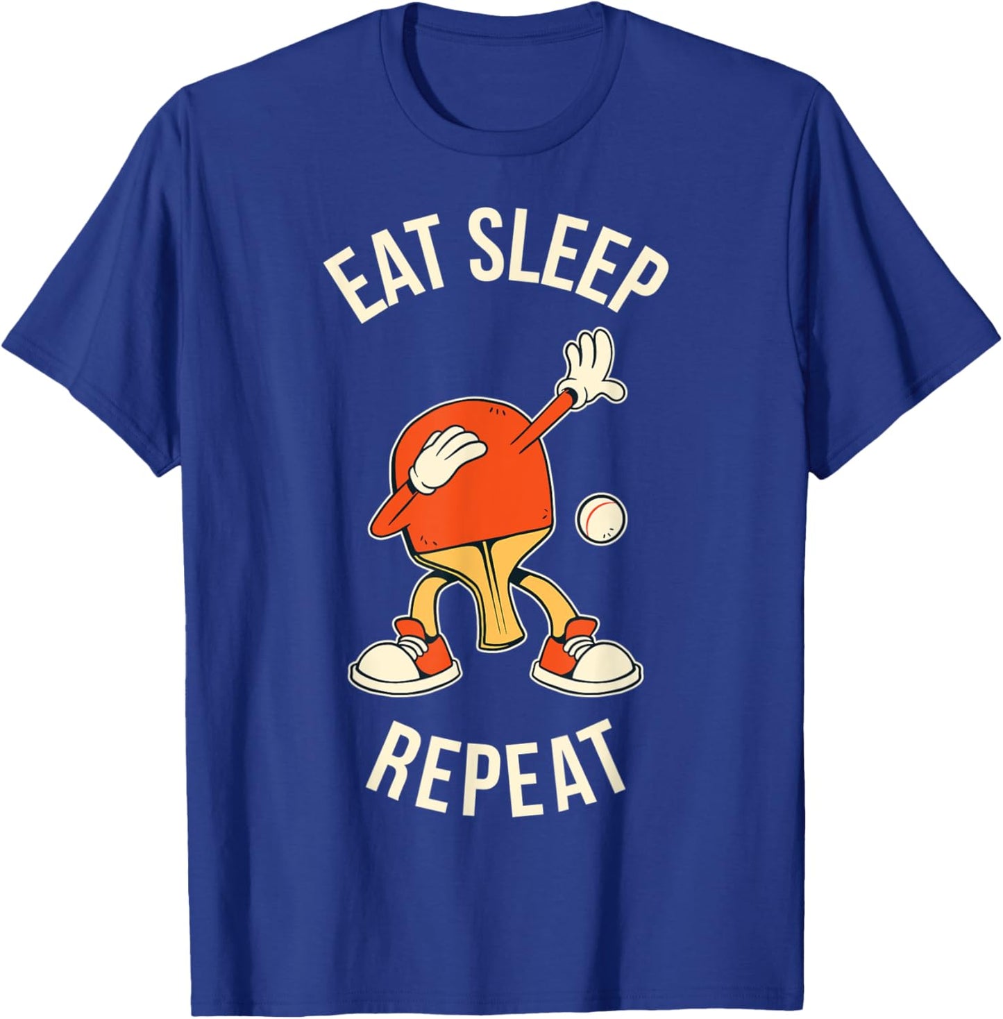 Eat Sleep Ping Pong Repeat T-Shirt - T-Shirt | Royal