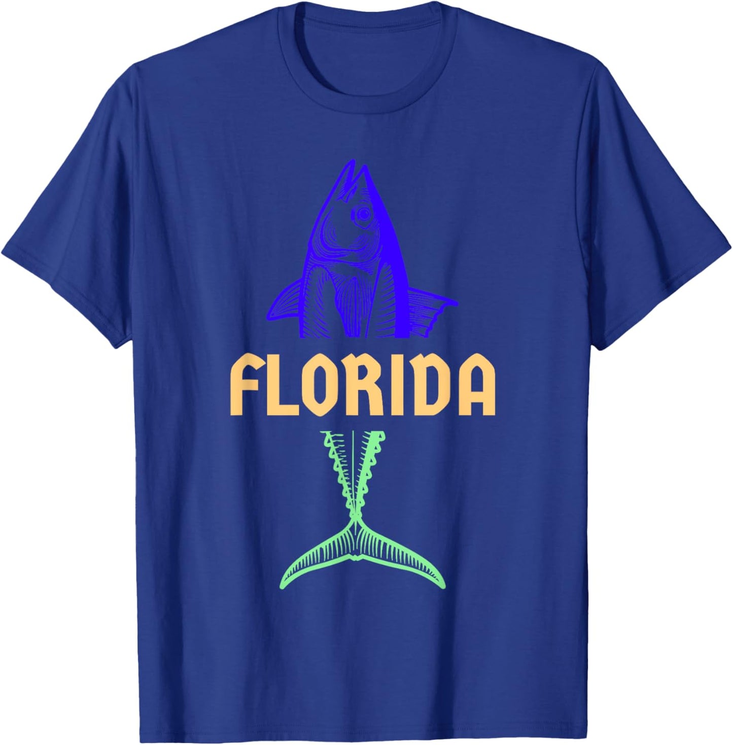 Florida Keys Fishing Florida Vacation Off Shore Fishing T-Shirt - T-Shirt | Royal