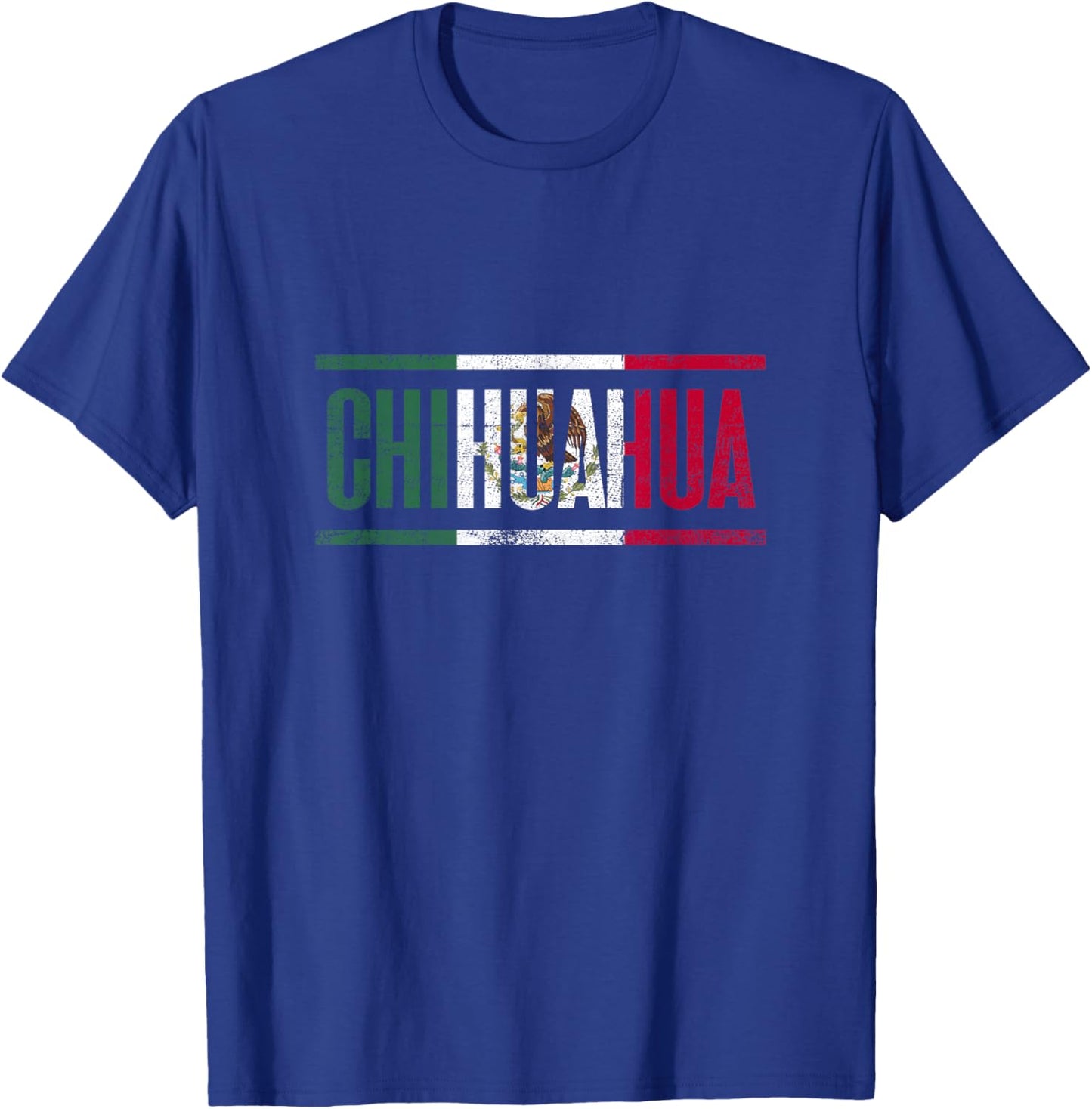 Chihuahua with the Bandera of Mexico T-Shirt - T-Shirt | Royal