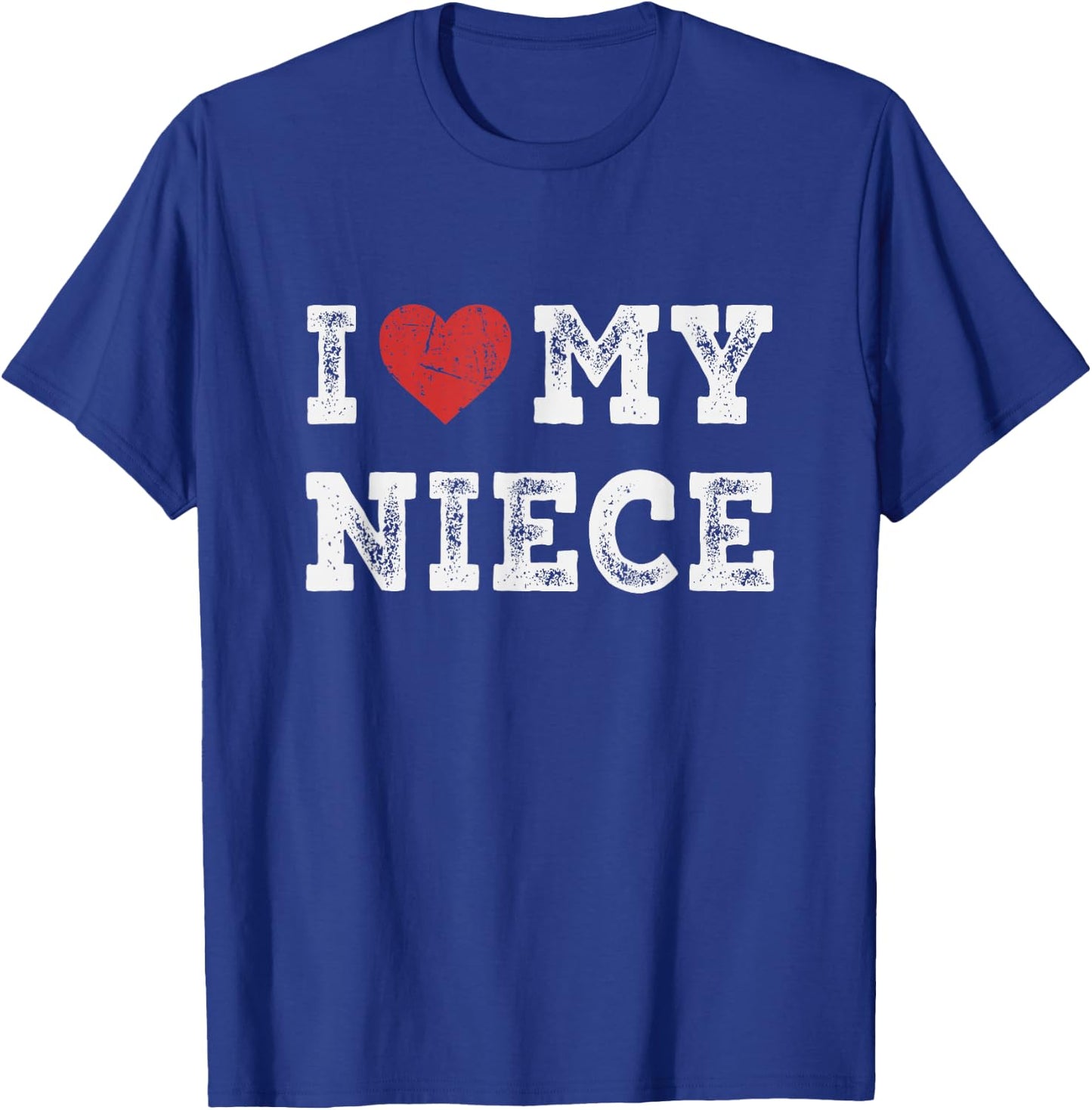 I Love My Niece - I Heart My Niece Funny T-Shirt - T-Shirt | Royal