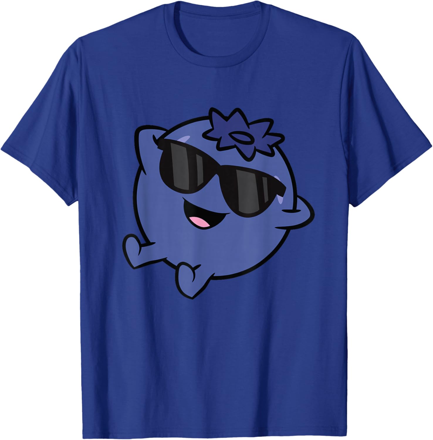Cute Blueberry Fruit Relaxing Lazy Blueberry T-Shirt - T-Shirt | Royal