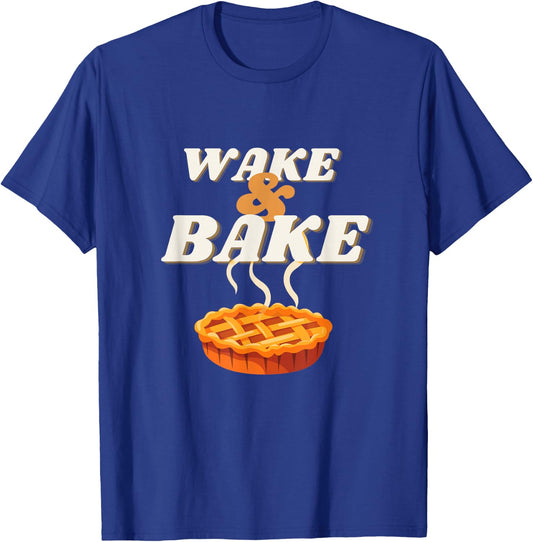 Wake and Bake Funny Thanksgiving Pumpkin Baking Pie Women T-Shirt - T-Shirt | Royal