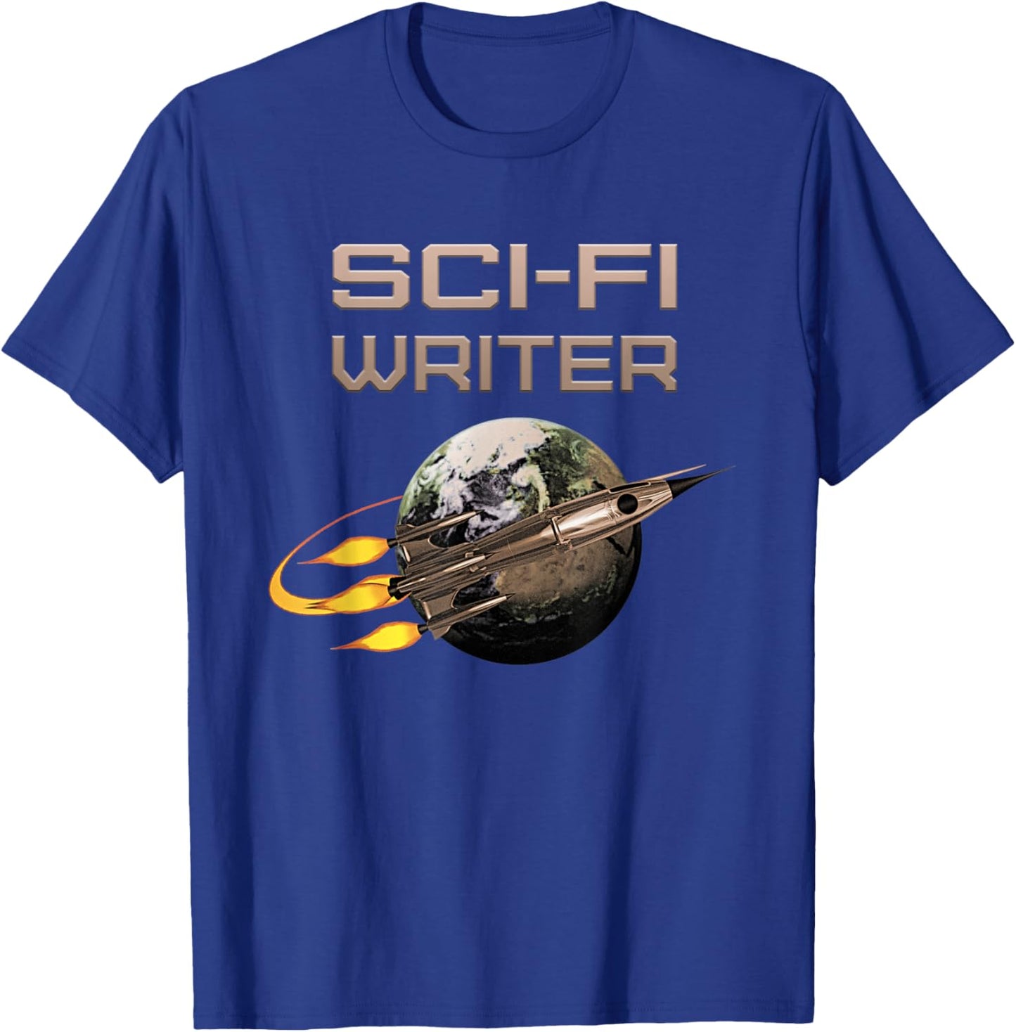 Sci-Fi Writer Science Fiction Author Novelist T-Shirt - T-Shirt | Royal