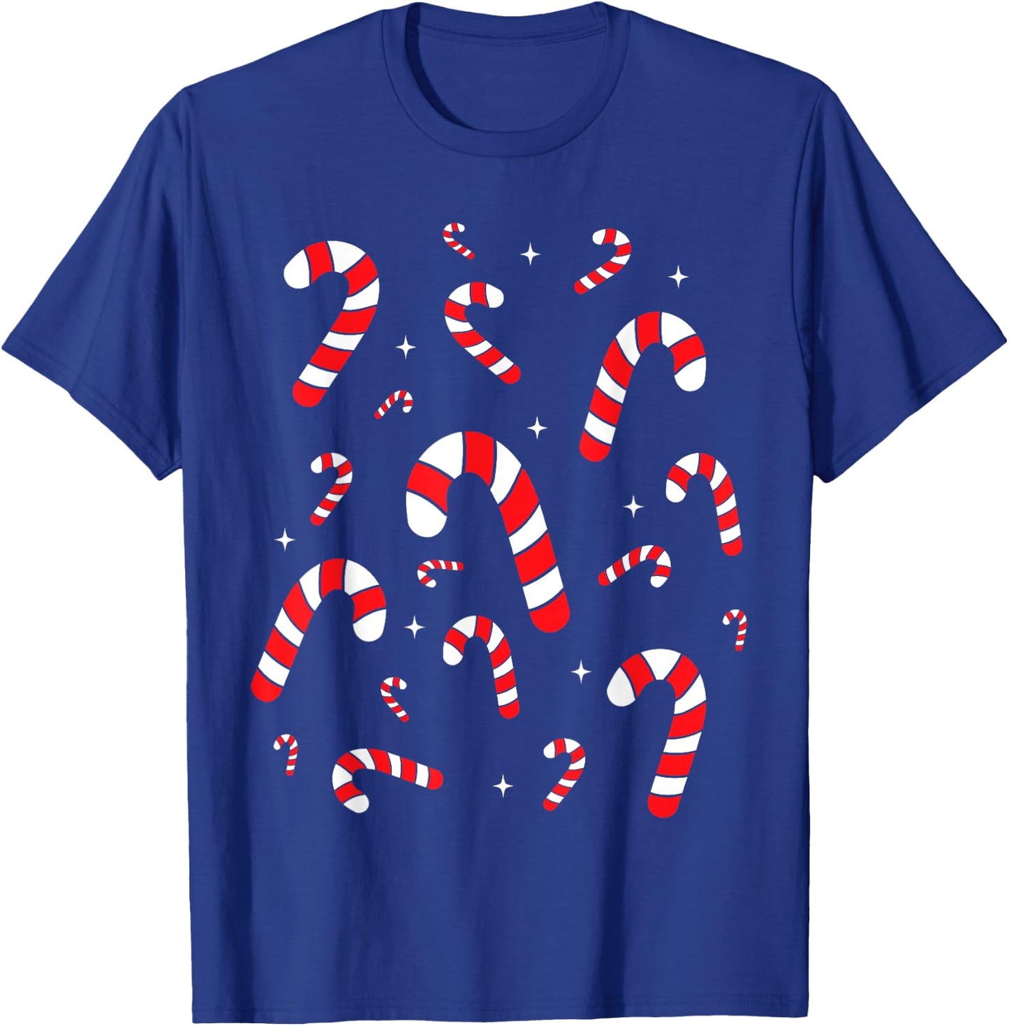 Christmas candy canes for kids and family xmas T-Shirt - T-Shirt | Royal