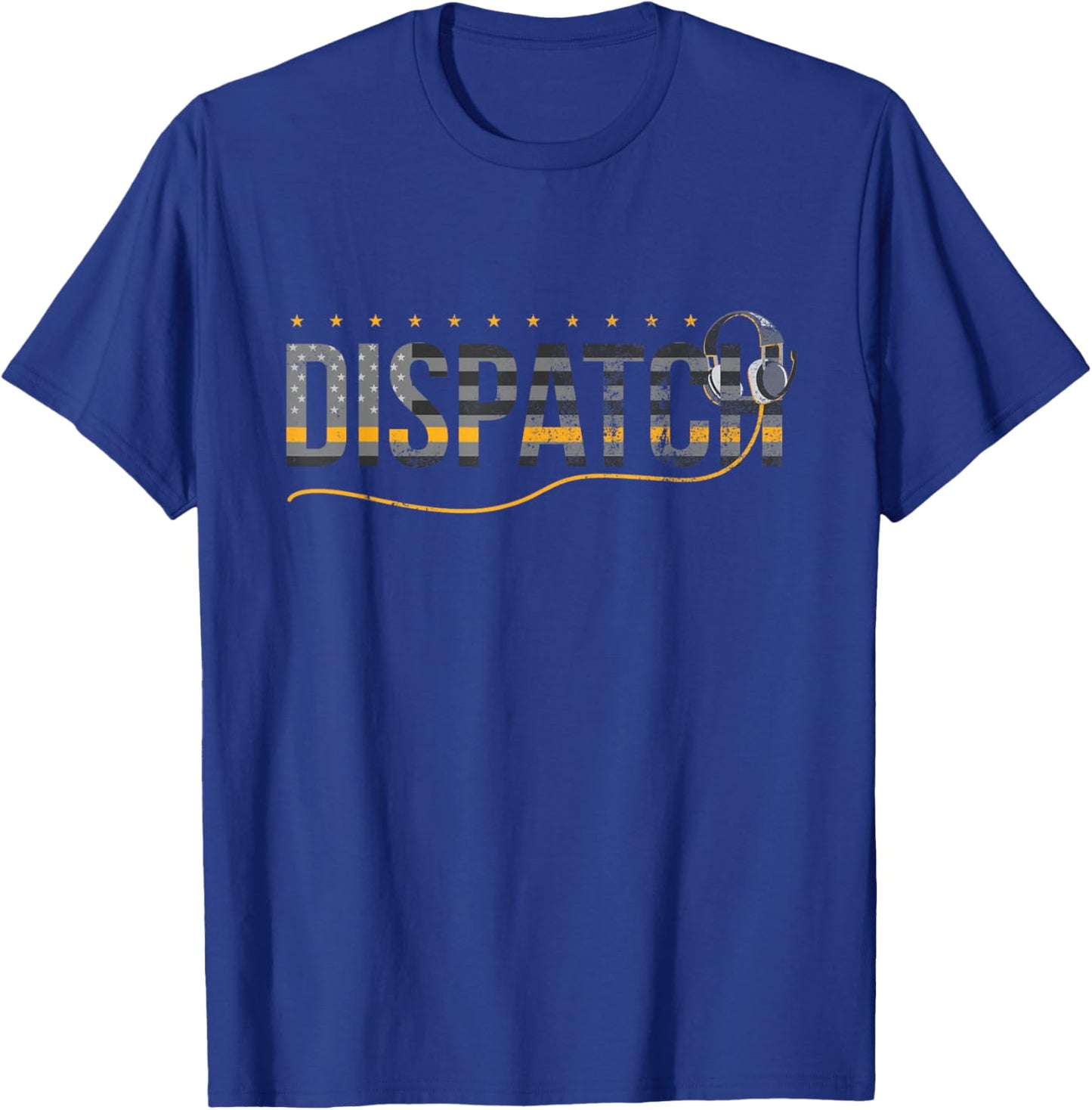 Fire I EMS I Police or Thin Yellow Line for 911 Dispatcher Small T-Shirt - T-Shirt | Royal