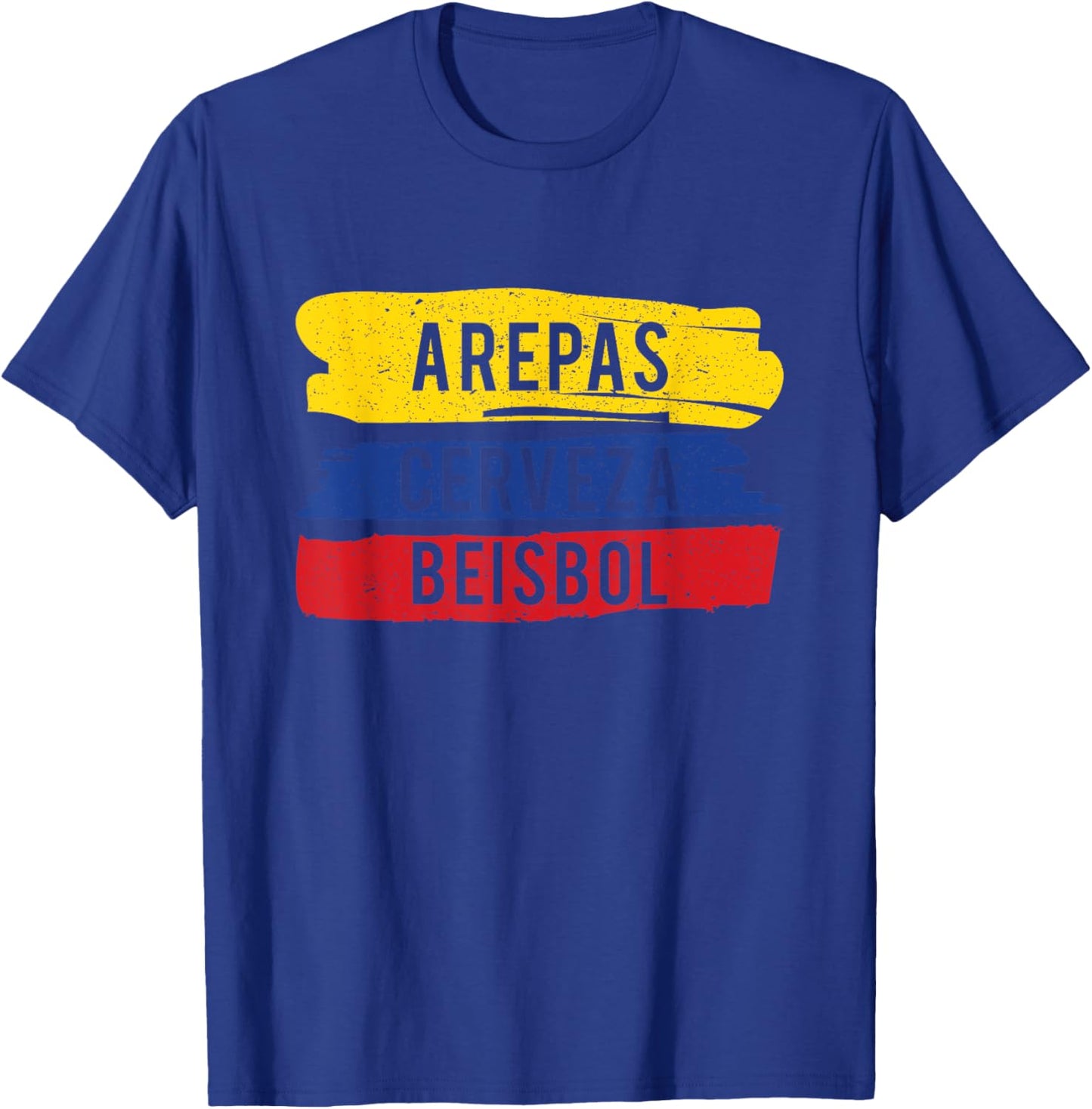 Arepas Cerveza Beisbol Funny Gift Venezuela baseball fan T-Shirt - T-Shirt | Royal