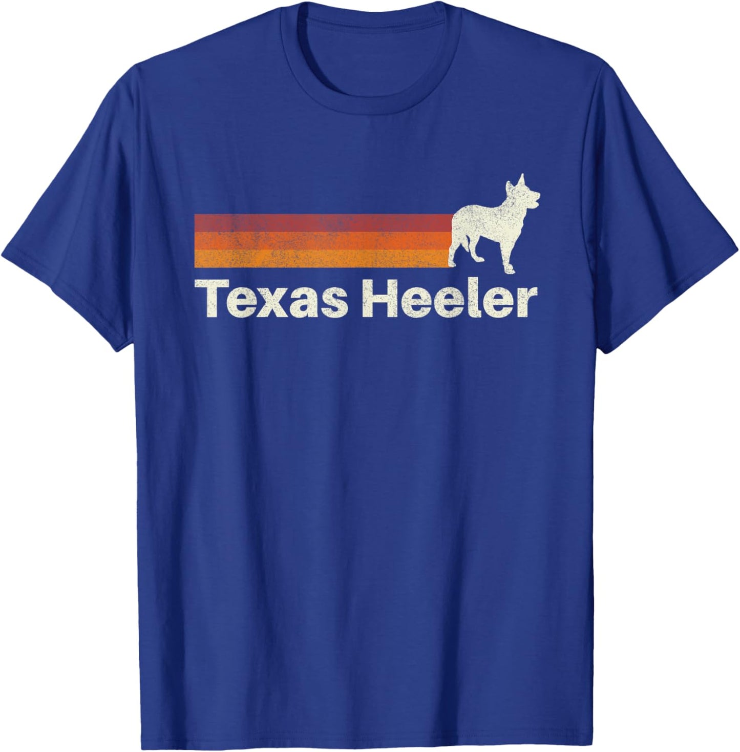 Vintage Texas Heeler Retro Mom Dad Dog T-Shirt - T-Shirt | Royal