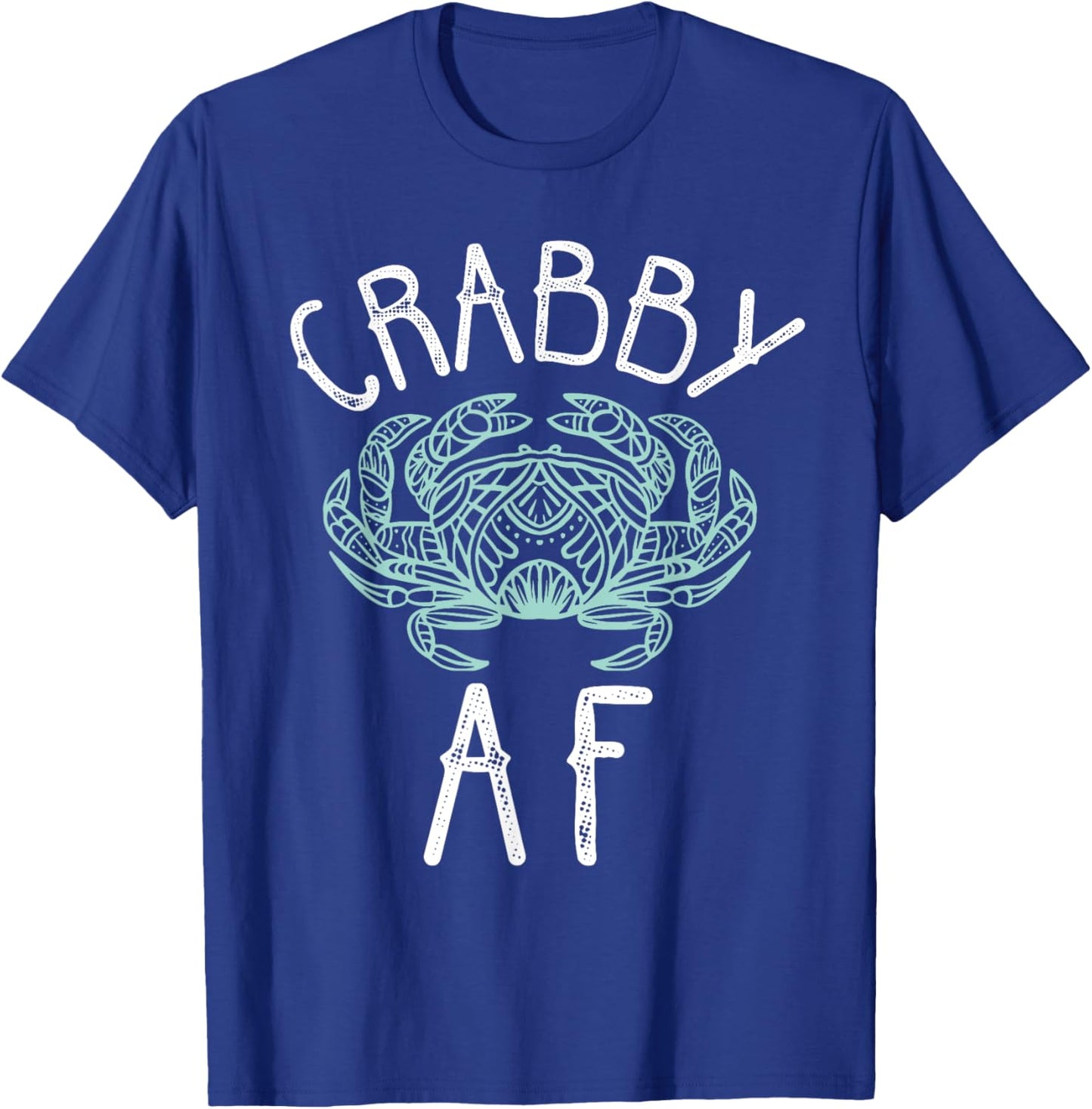 Crabby AF Cancer Crab Zodiac Sign Summer Birthday Women T-Shirt - T-Shirt | Royal
