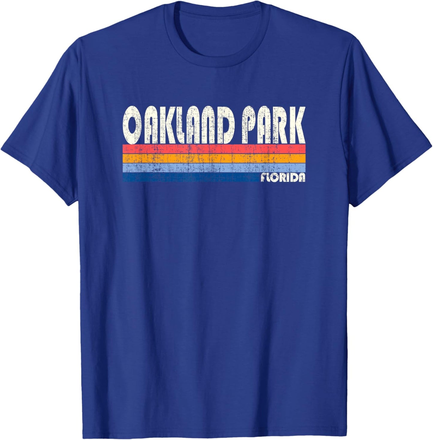 Retro Vintage 70s 80s Style Oakland Park, FL T-Shirt - T-Shirt | Royal