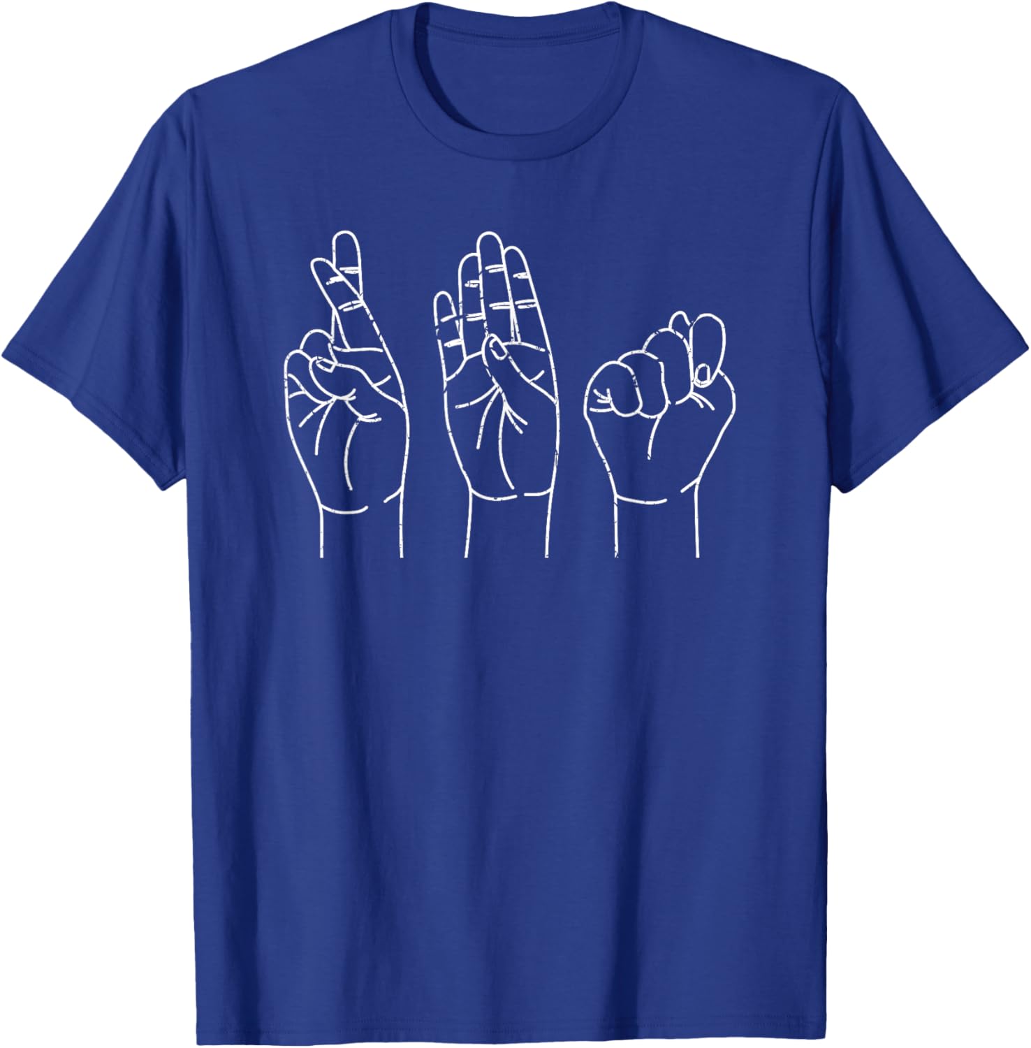 Registered Behavior Technician Sign Language ASL RBT T-Shirt - T-Shirt | Royal