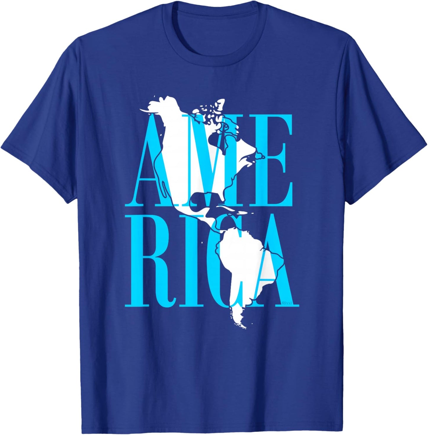 North Central and South America Map This Is America T-Shirt - T-Shirt | Royal