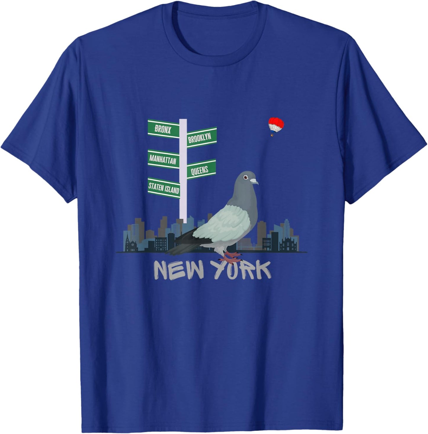Pigeons of New York City T-Shirt - T-Shirt | Royal