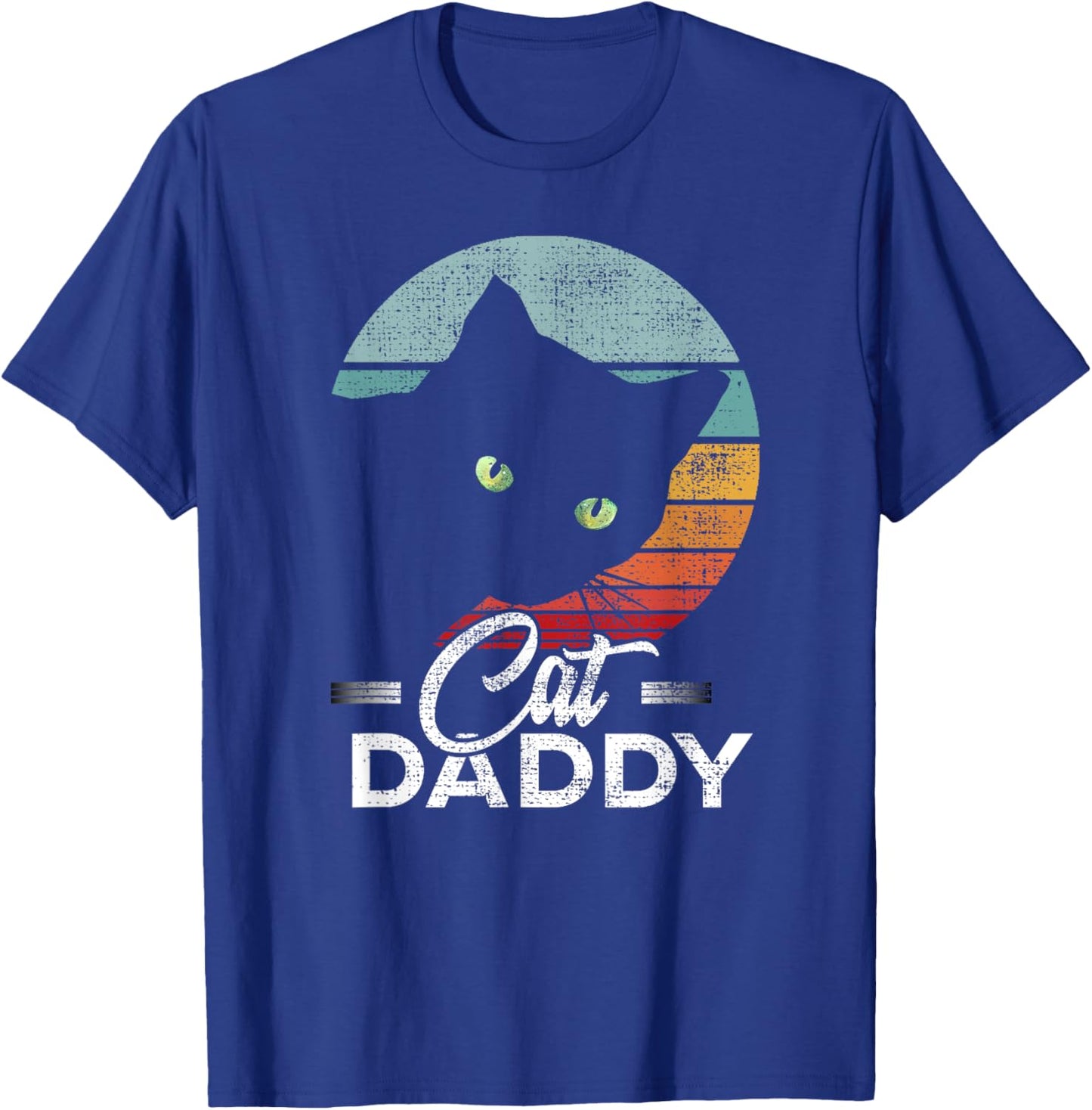 Best Cat Dad Daddy Ever Cat Lover Men T-Shirt - T-Shirt | Royal