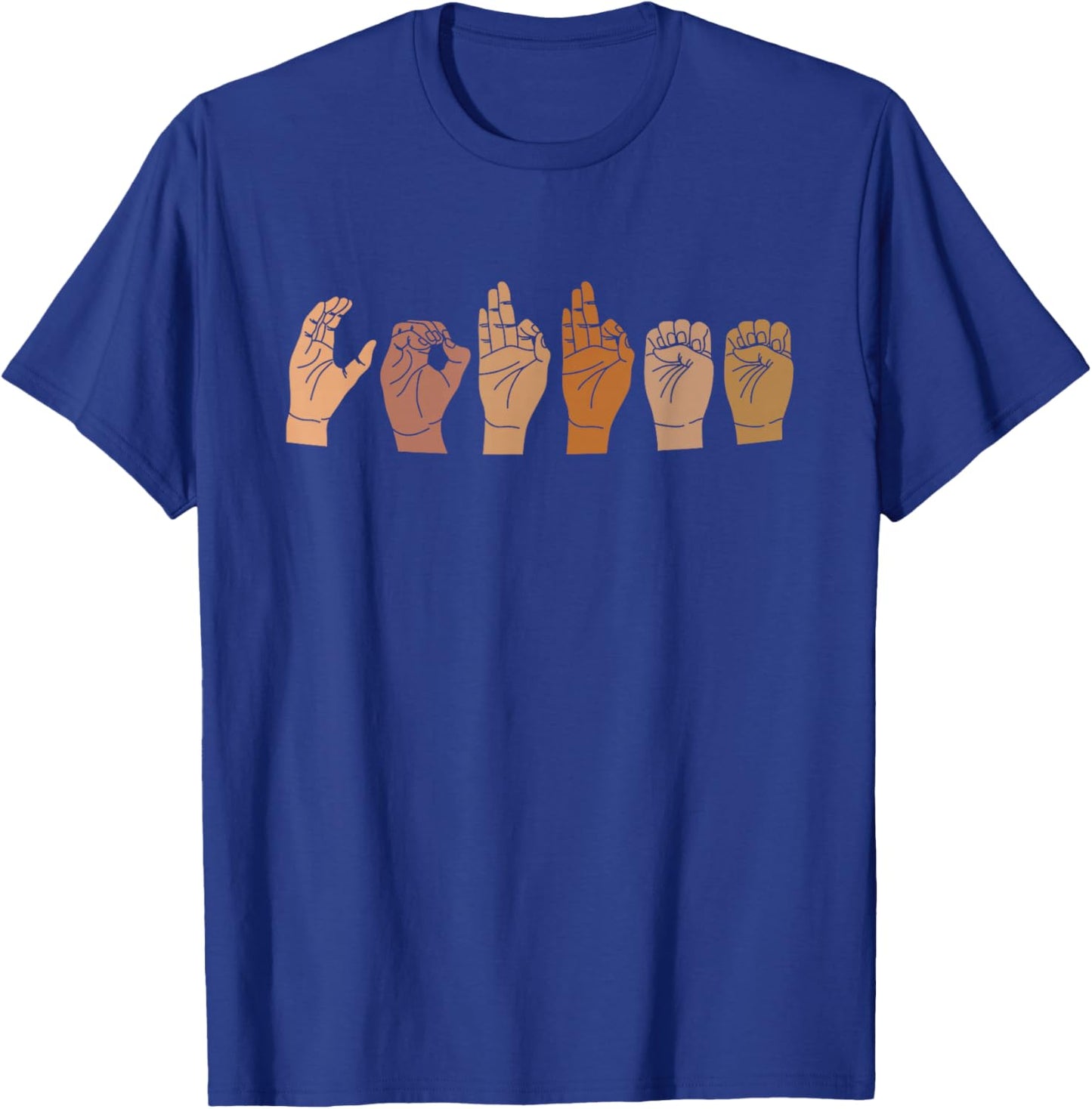 Coffee Asl T-Shirt - T-Shirt | Royal