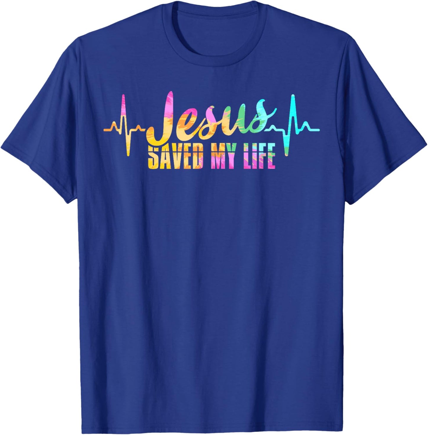 Jesus Saves Saved My Life God Believer Follower Bible Gift T-Shirt - T-Shirt | Royal