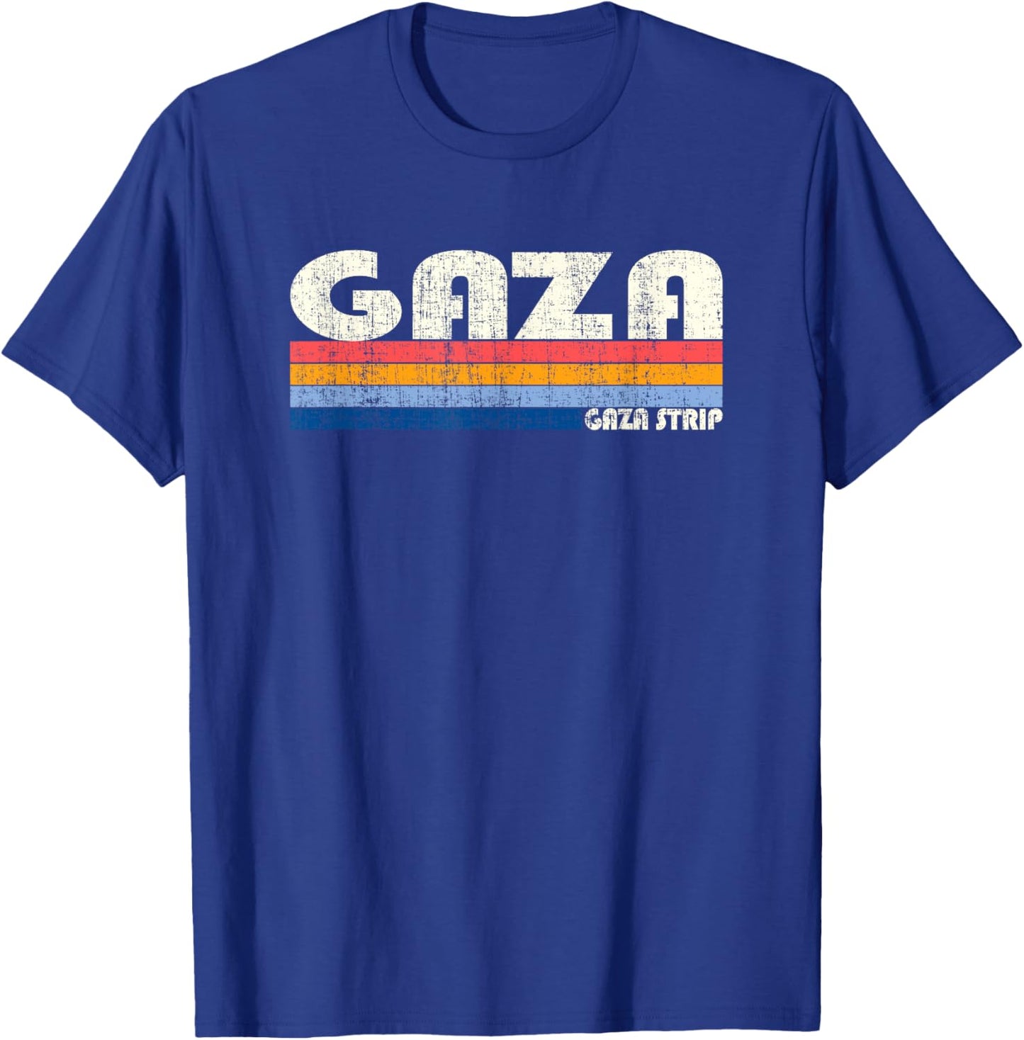 Retro Vintage 70s 80s Style Gaza, Gaza Strip T-Shirt - T-Shirt | Royal