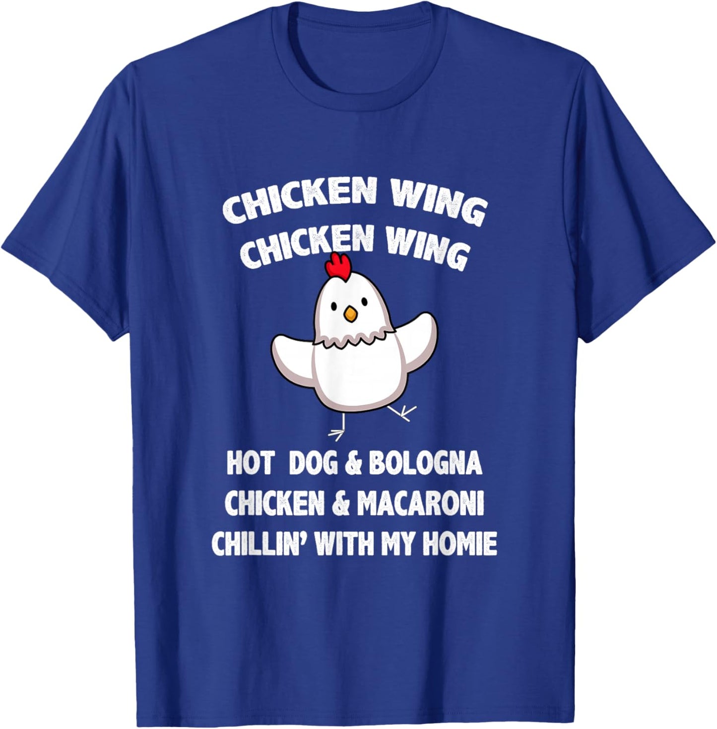 Kids Chicken Wing Chicken Wing Hot Dog and Bologna Toddlers T-Shirt - T-Shirt | Royal