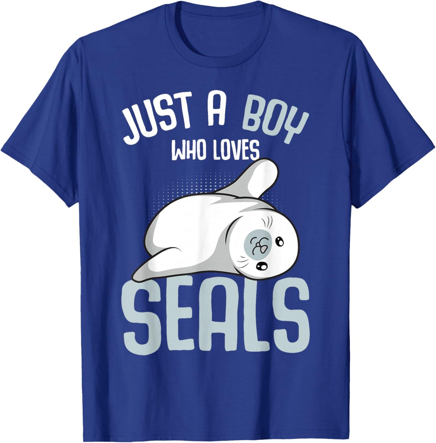 Just a Boy who loves Seals Sea Lion Boys Kids T-Shirt - T-Shirt | Royal