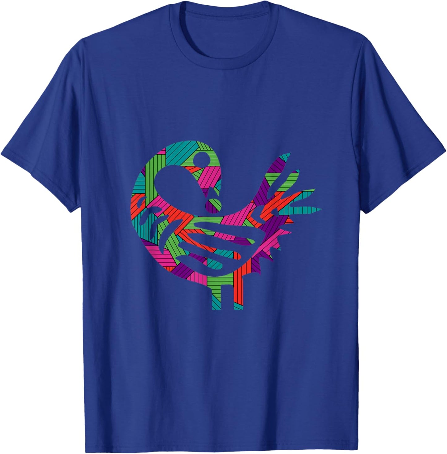 Sankofa Bird Afrocentric Adinkra Symbol Unique Pattern T-Shirt - T-Shirt | Royal