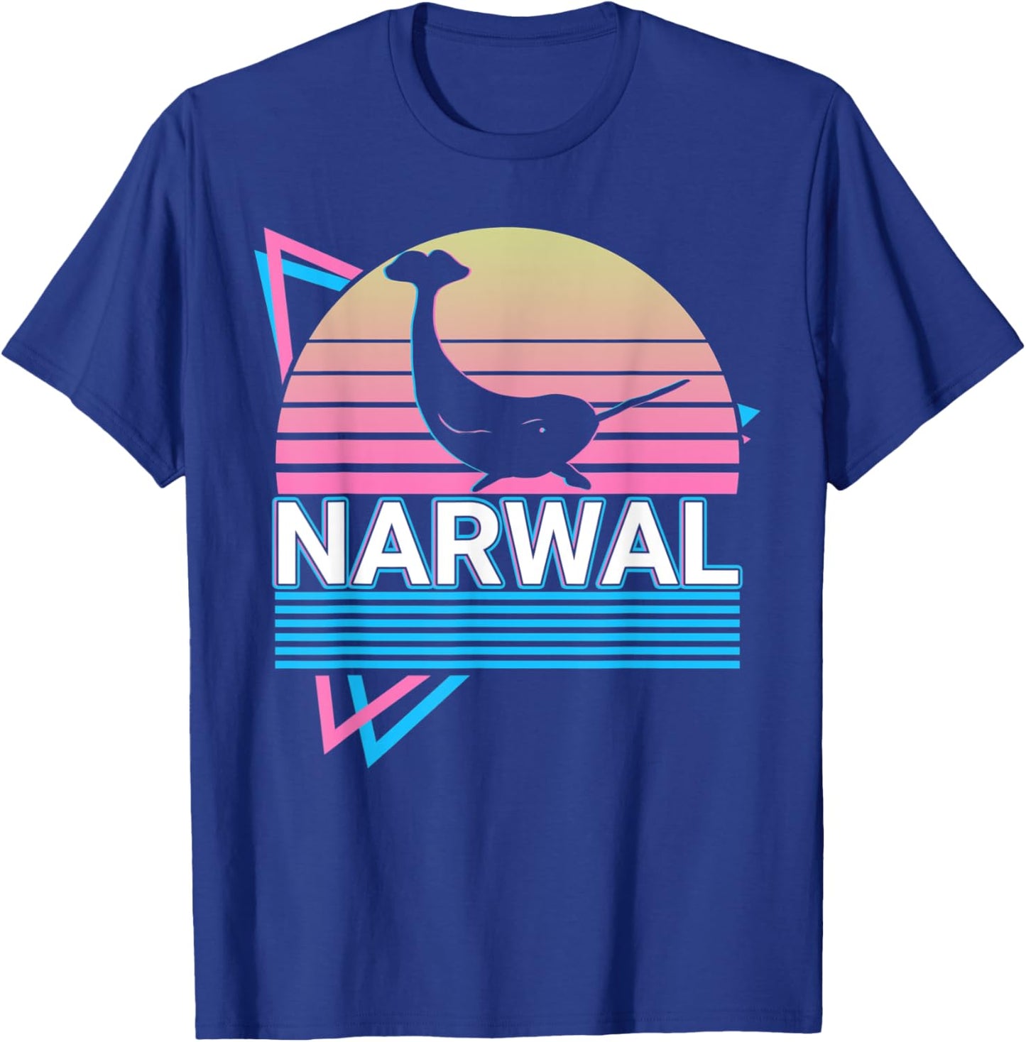 Narwal Retro T-Shirt - T-Shirt | Royal