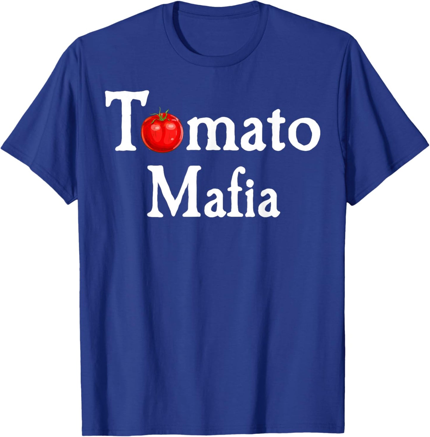Tomato Mafia | Funny Gardening Lover Graphic T-Shirt - T-Shirt | Royal
