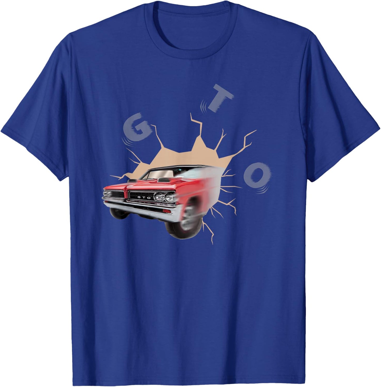 Vintage 1964 Gto, American Muscle Car, Classic Car, Funny T-Shirt - T-Shirt | Royal