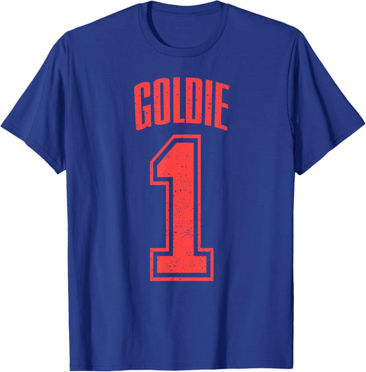 Goldie Supporter Number 1 Biggest Fan T-Shirt - T-Shirt | Royal