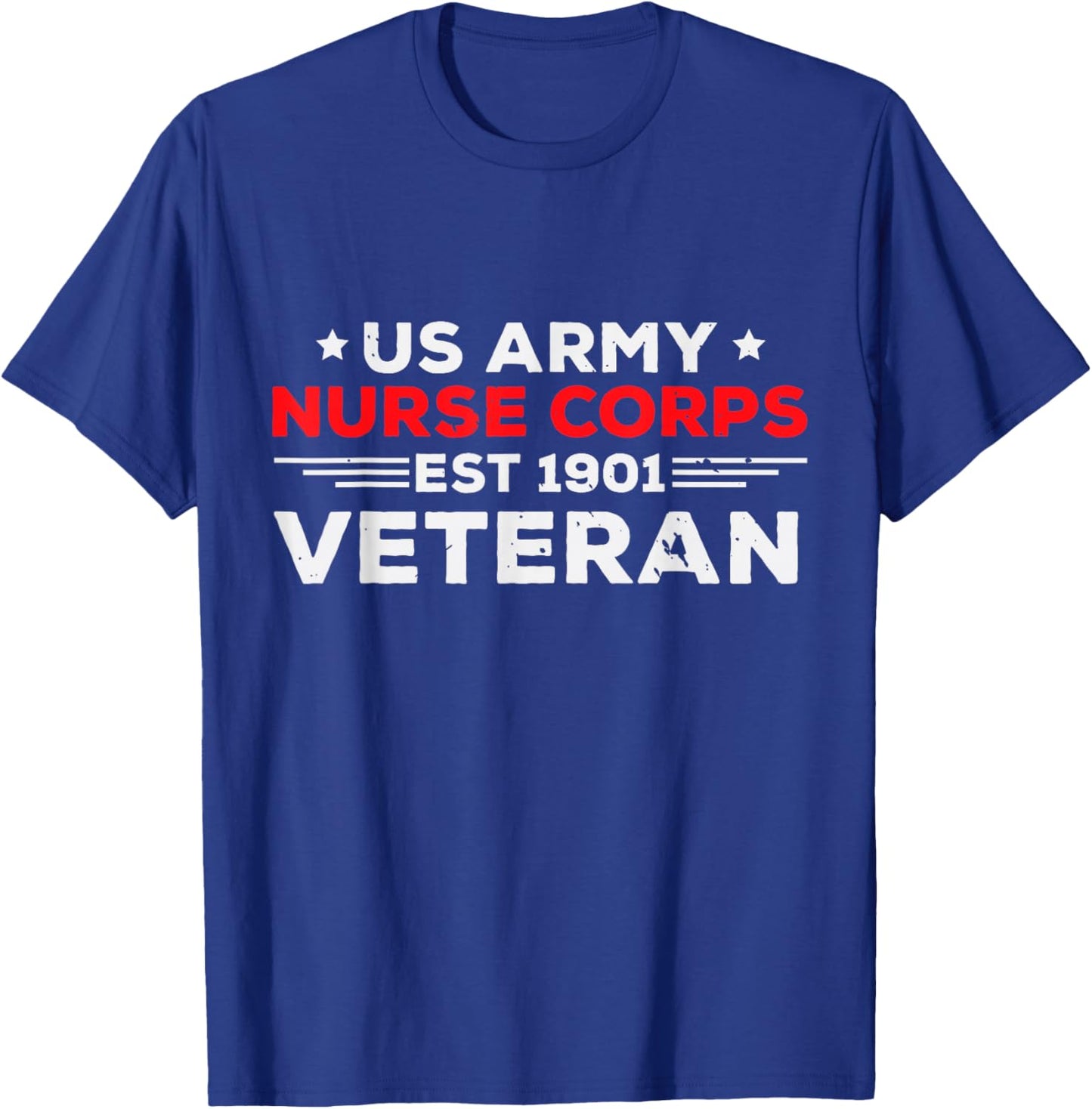 USA Army Nurse Corps Veteran Patriotic T-Shirt - T-Shirt | Royal