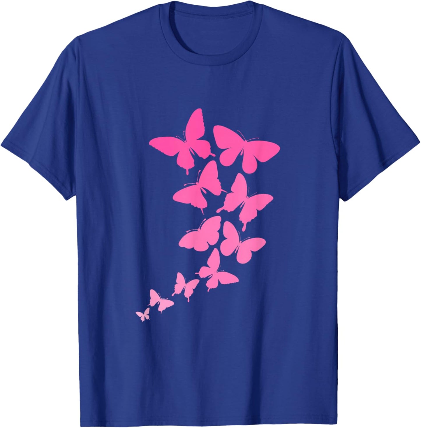 Pink Butterflies T-Shirt - T-Shirt | Royal