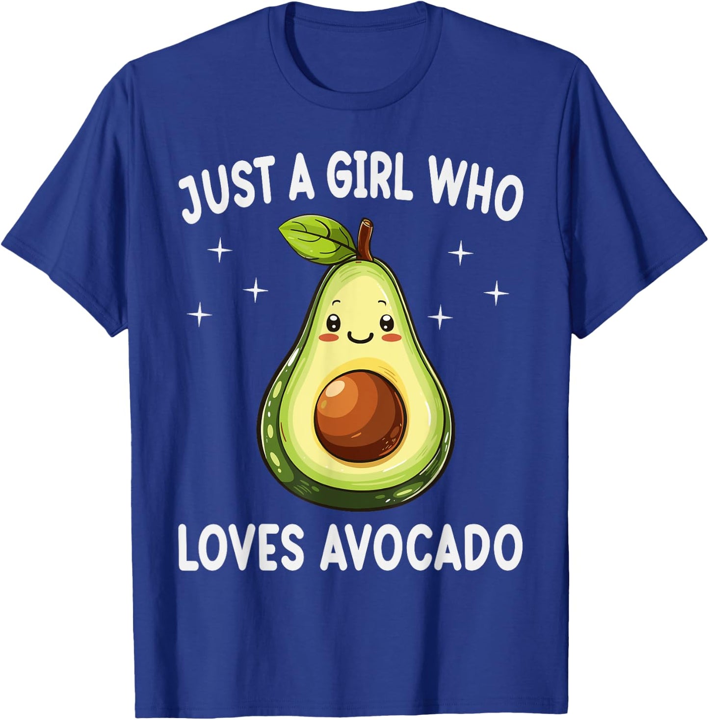 Just A Girl Who Loves Avocado Funny Avocado Lover Gift T-Shirt - T-Shirt | Royal