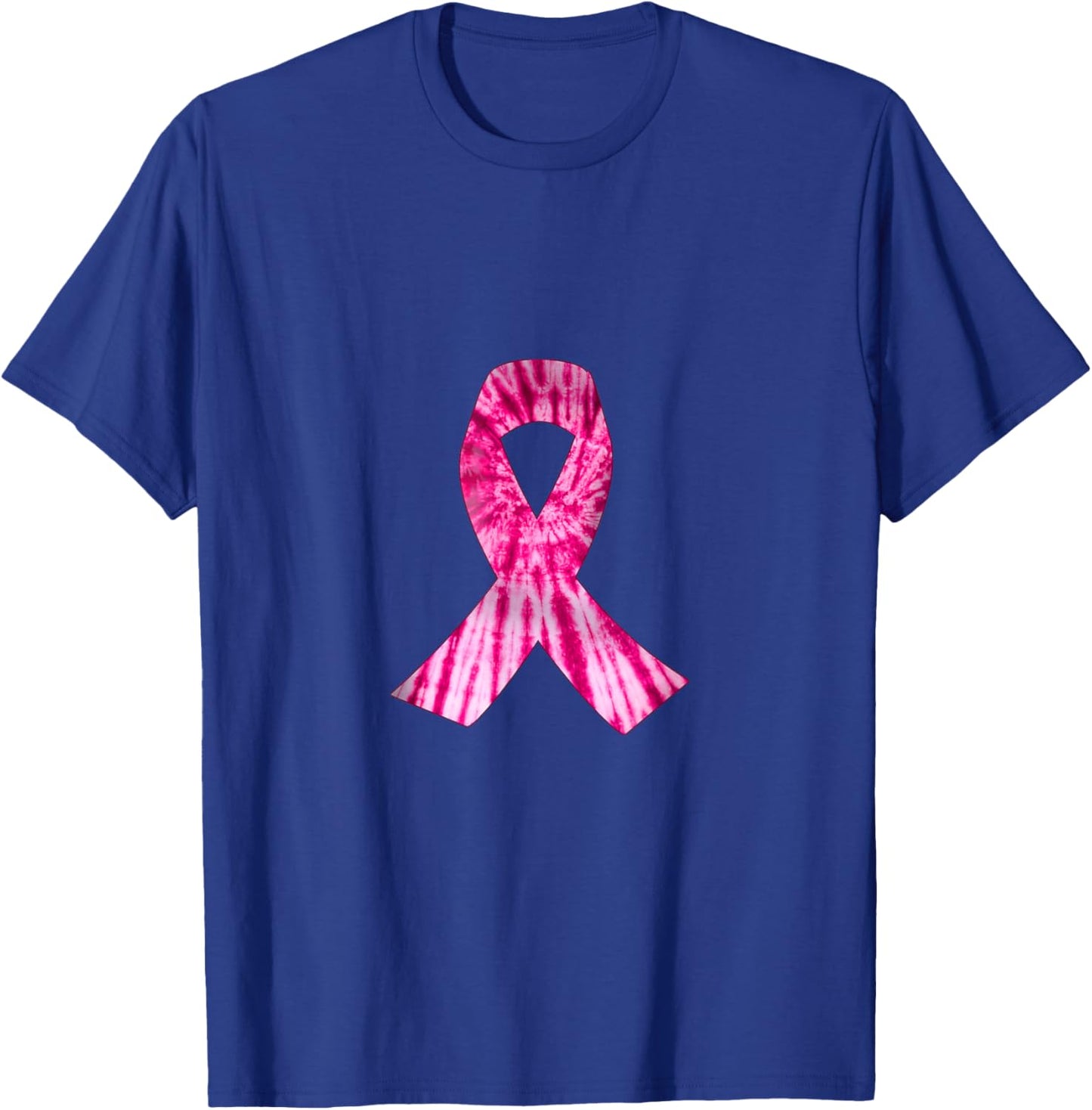 Pink Ribbon Tie Dye Breast Cancer Awareness Women T-Shirt - T-Shirt | Royal