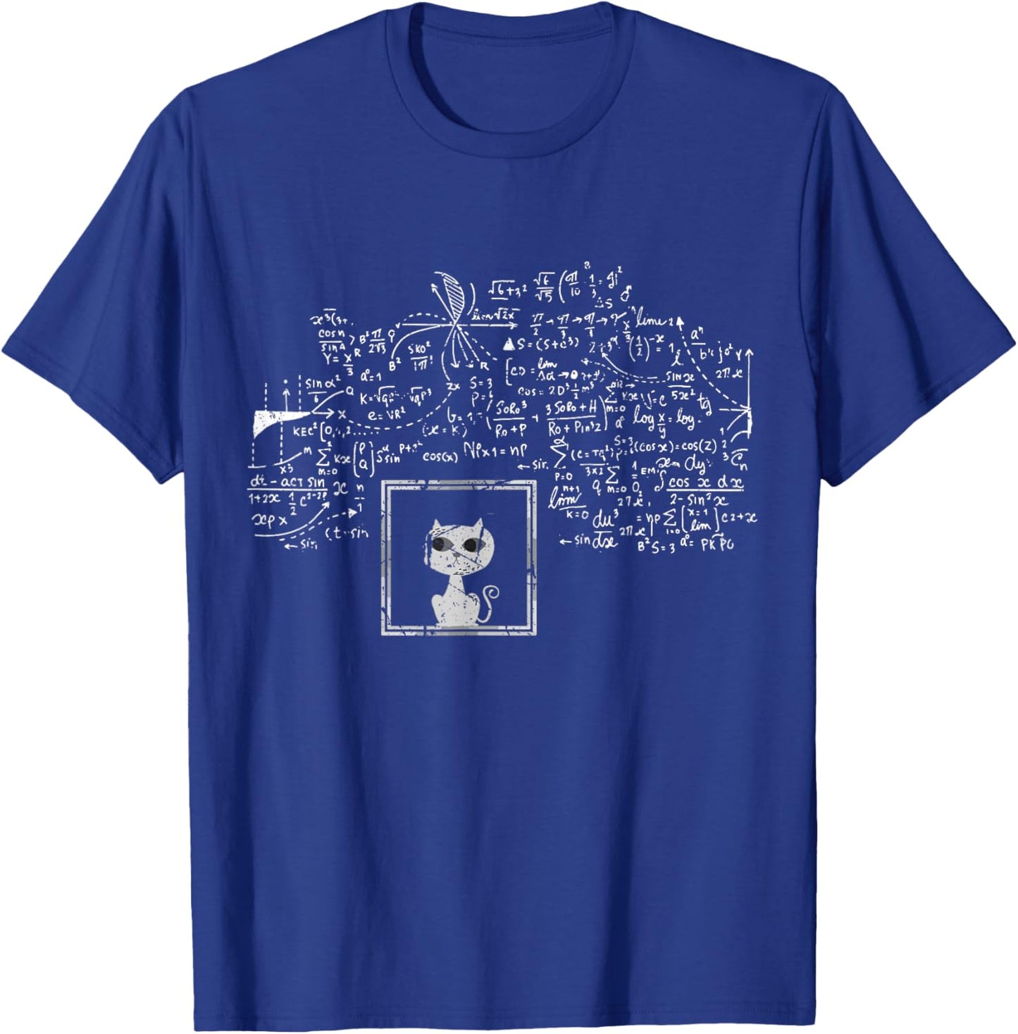 Cat Physicist Schrodingers String Theory Scientist T-Shirt - T-Shirt | Royal