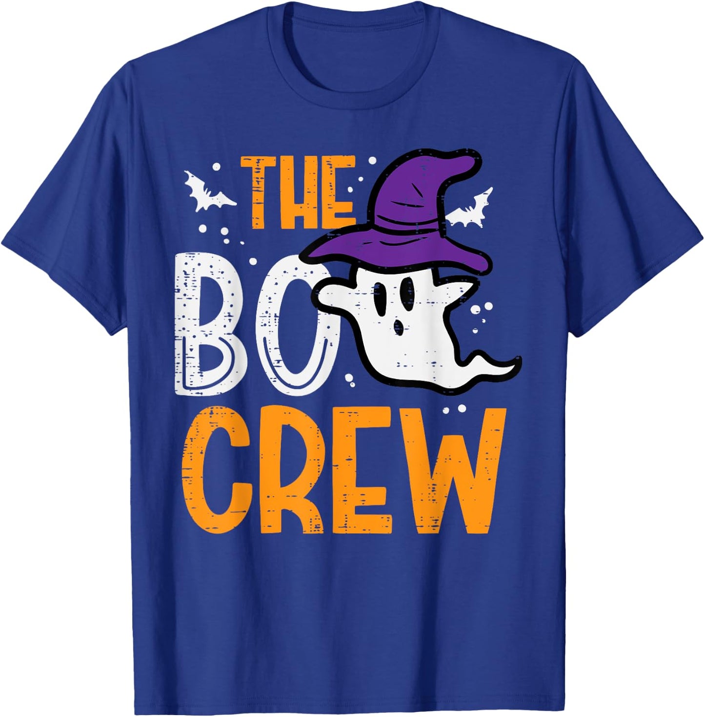 Halloween Ghost The Boo Crew Costume Matching Women Kids Men T-Shirt - T-Shirt | Royal