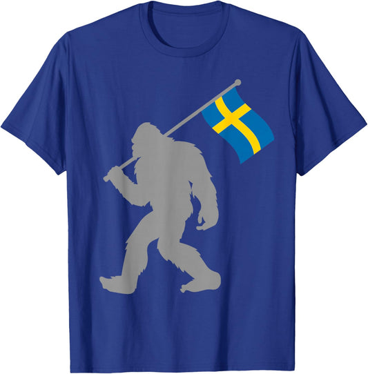 Sverige or Swedish Flag on Sweden Flag T-Shirt - T-Shirt | Royal