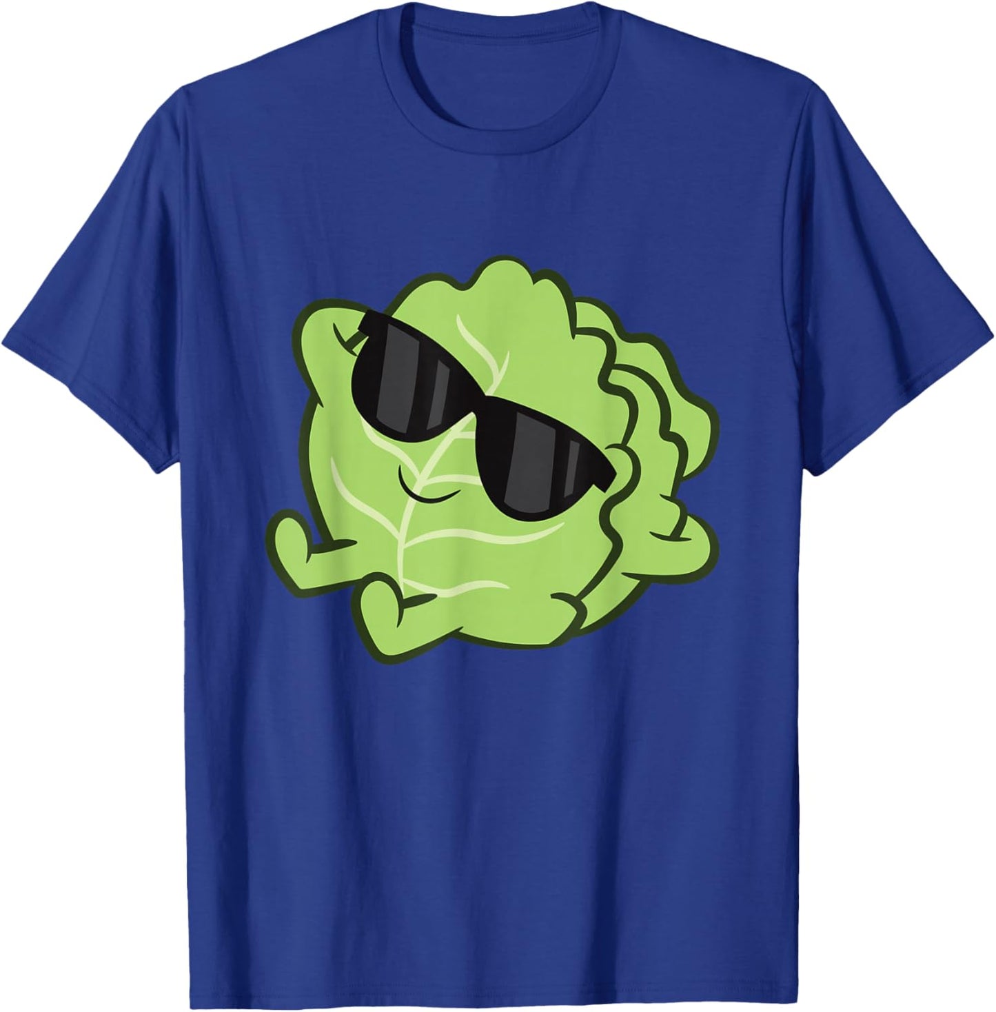 Cute Cabbage Fruit Relaxing Lazy Cabbage T-Shirt - T-Shirt | Royal