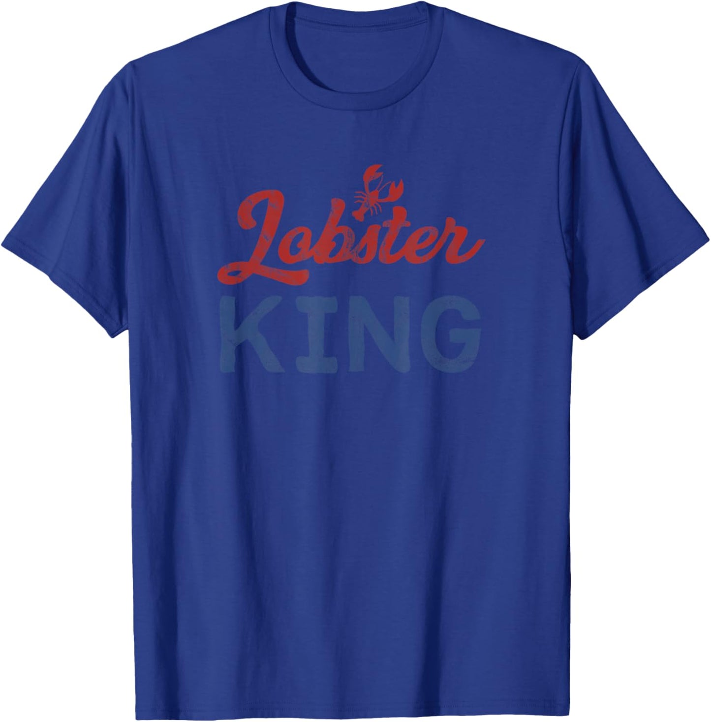 Men's Lobster King Funny Seafood Boil Maine Lobster T-Shirt - T-Shirt | Royal