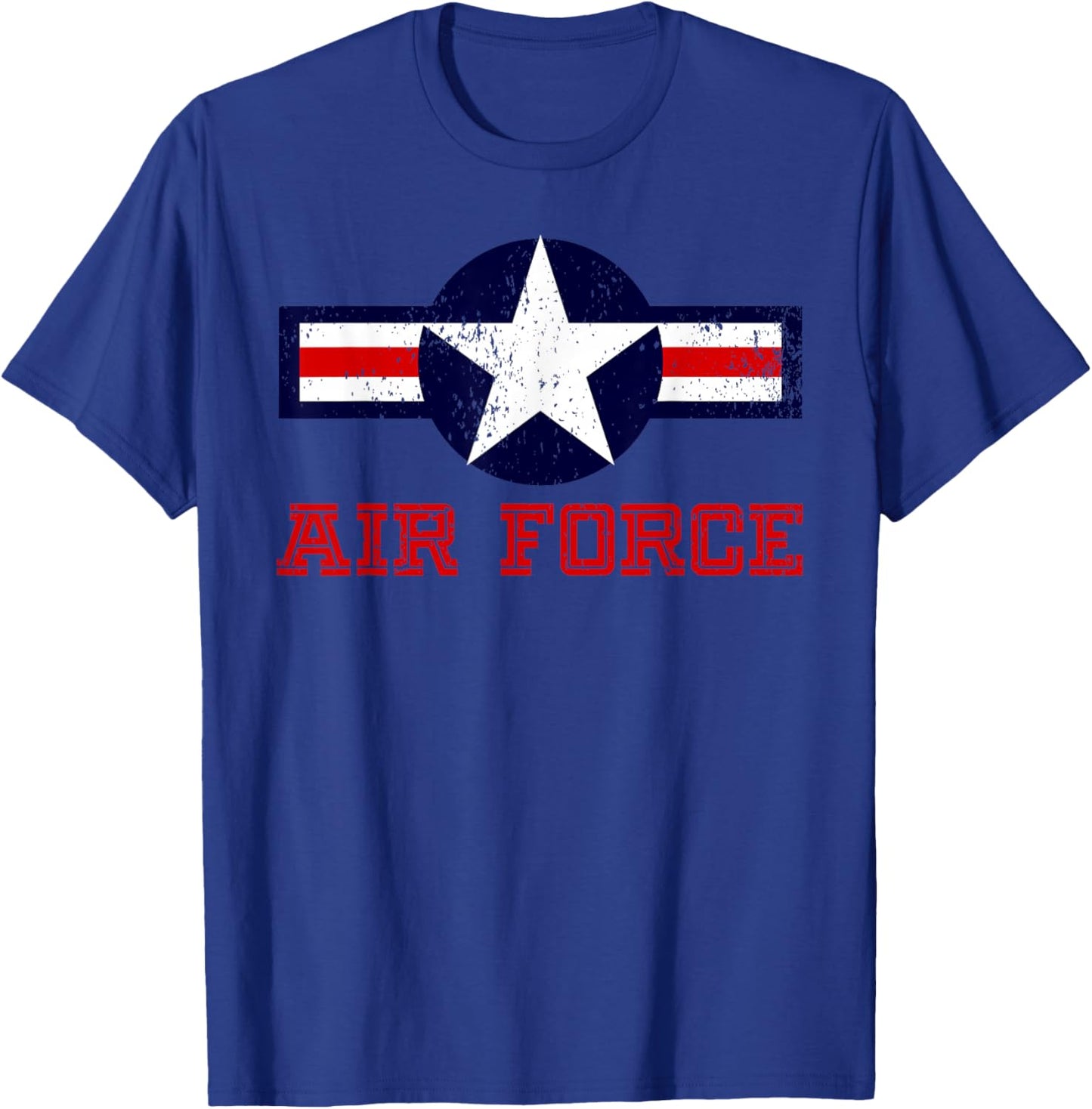 Air Force Vintage Roundel - USA American Flag Star Patriotic T-Shirt - T-Shirt | Royal