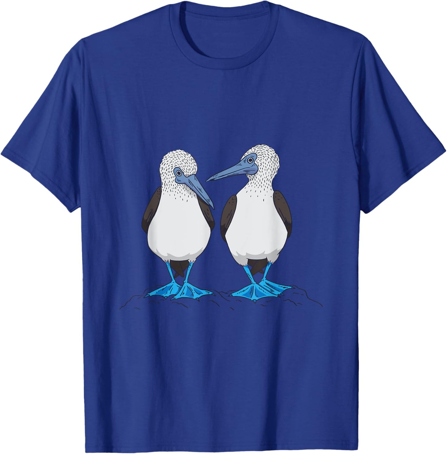 Funny Blue-footed Booby Dancing Seabird Trendy T-Shirt - T-Shirt | Royal