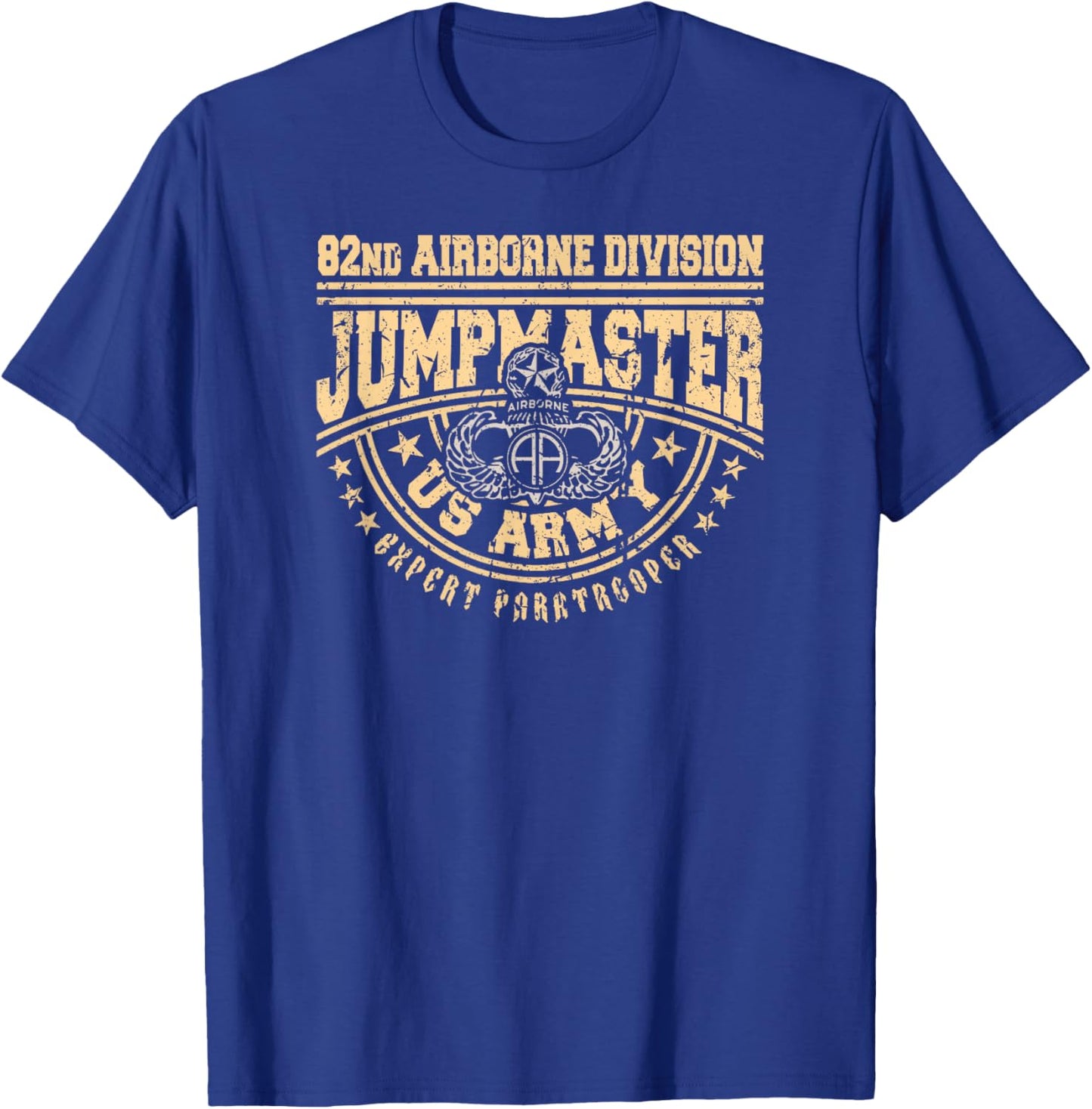 Jumpmaster Paratrooper Airborne 82nd Airborne Division Gear T-Shirt - T-Shirt | Royal