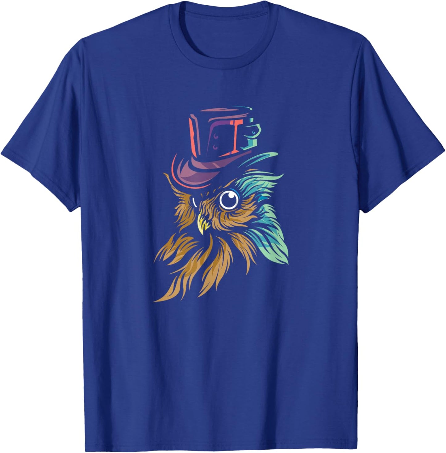Steampunk Fantasy Owl Gothic Owl T-Shirt - T-Shirt | Royal