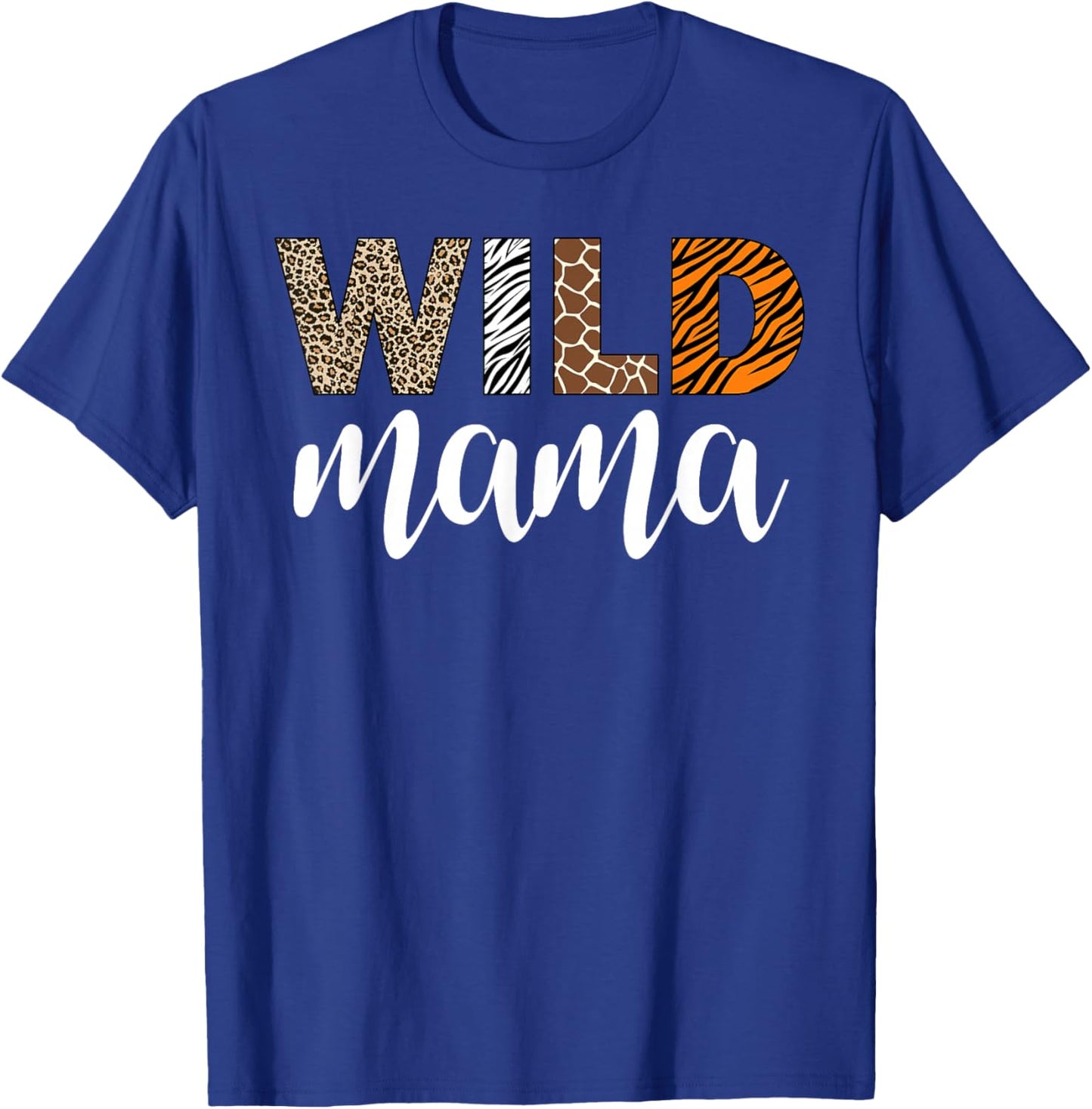 Mama of The Wild One Zoo Birthday Safari Jungle Family T-Shirt - T-Shirt | Royal