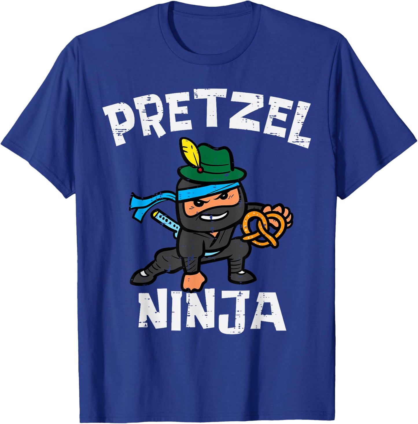Oktoberfest Pretzel Ninja Cute German Boys Girls Kid Toddler T-Shirt - T-Shirt | Royal