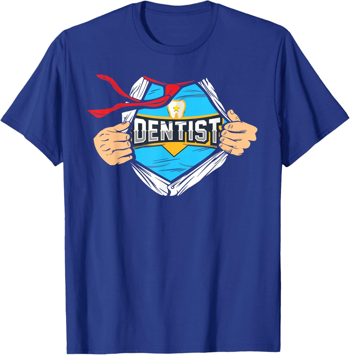 Dentist Superhero T-Shirt - T-Shirt | Royal