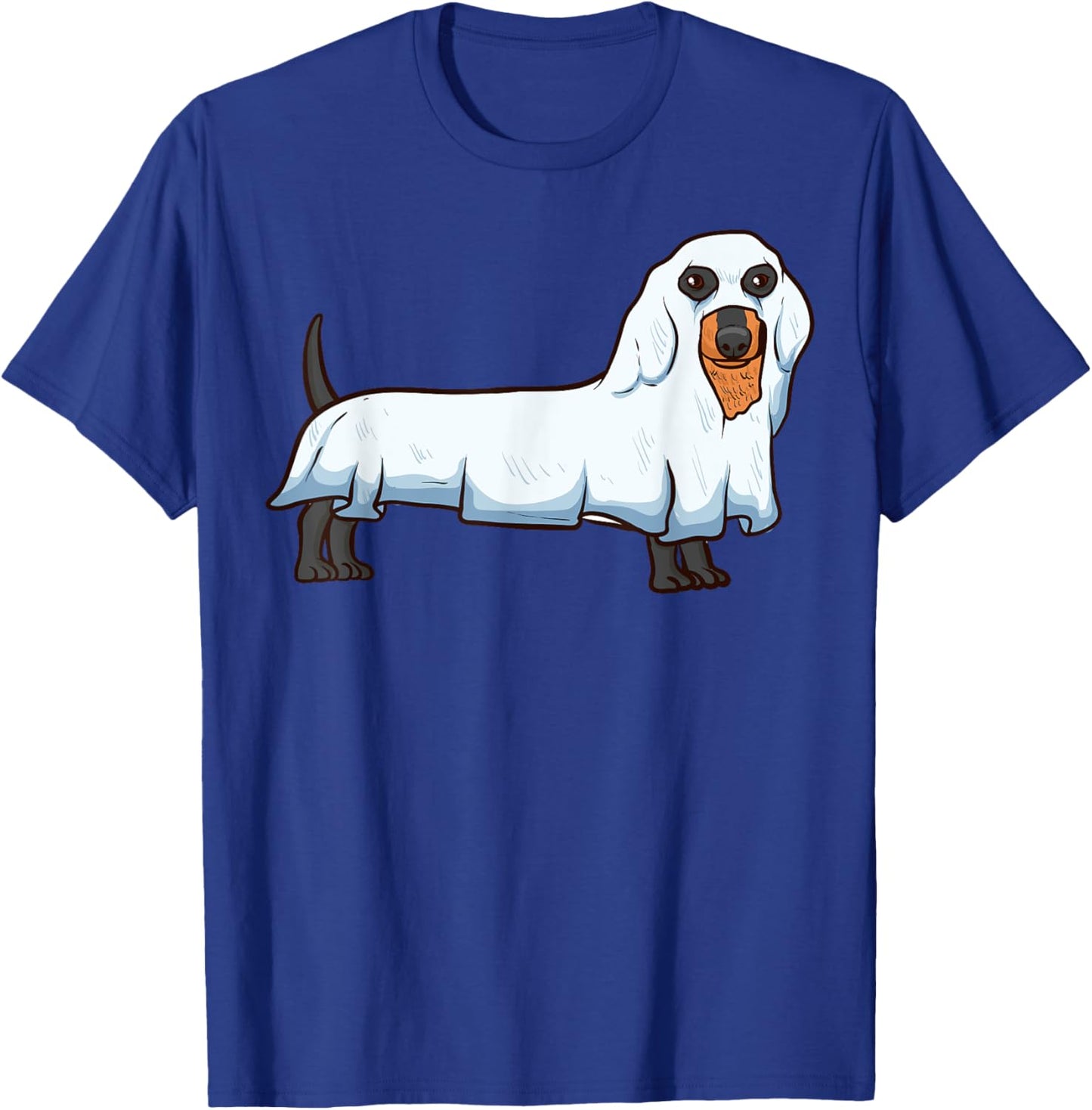 Ghost Dachshund Spooky Dog Viennese Halloween Costume T-Shirt - T-Shirt | Royal