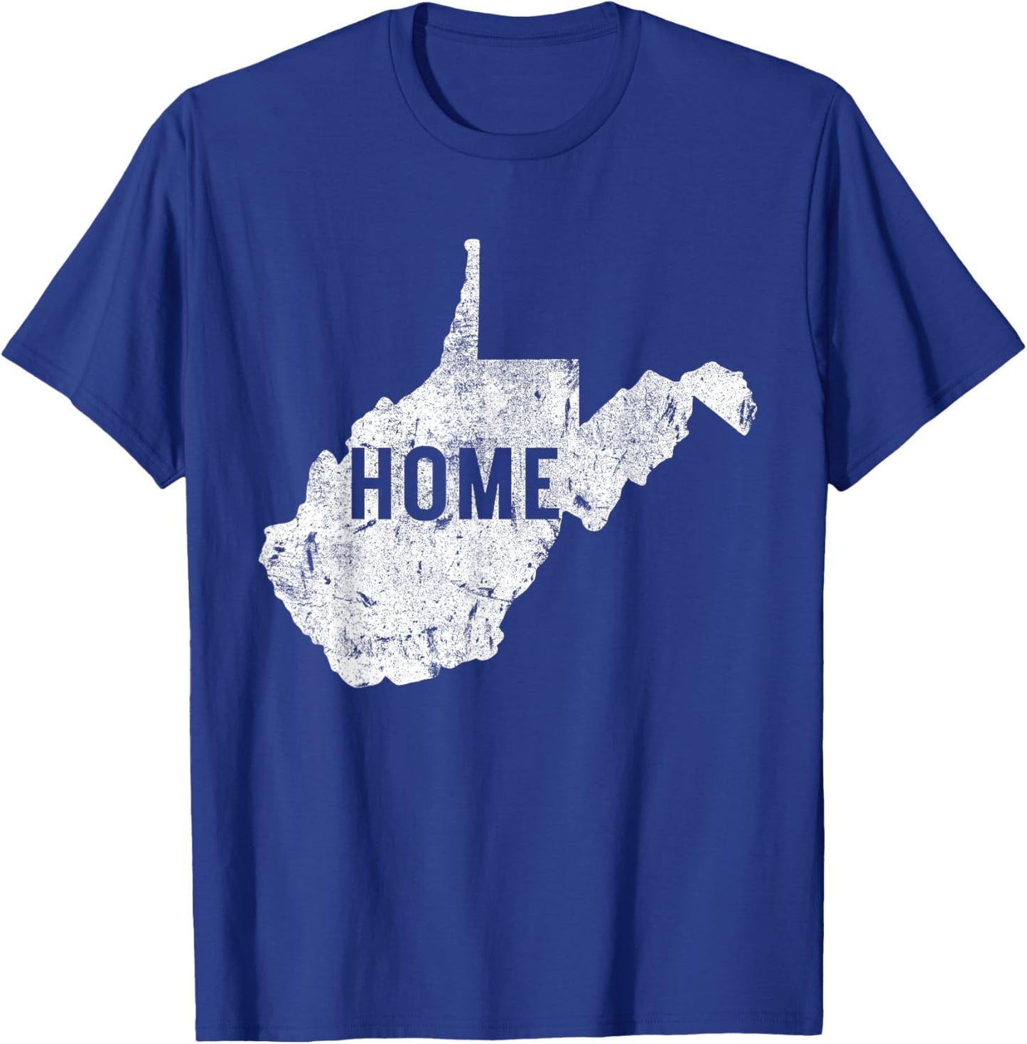 West Virginia Map Home WV Vintage T-Shirt - T-Shirt | Royal