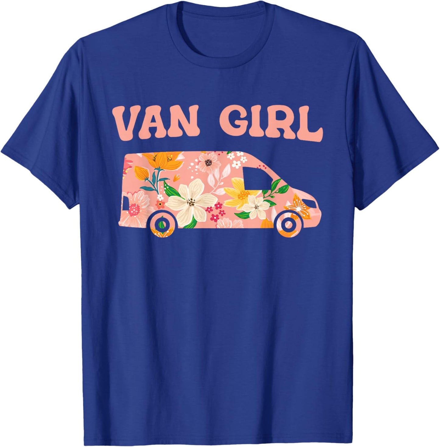 Funny Vanlife Camper Camping Van - Van Girl T-Shirt - T-Shirt | Royal
